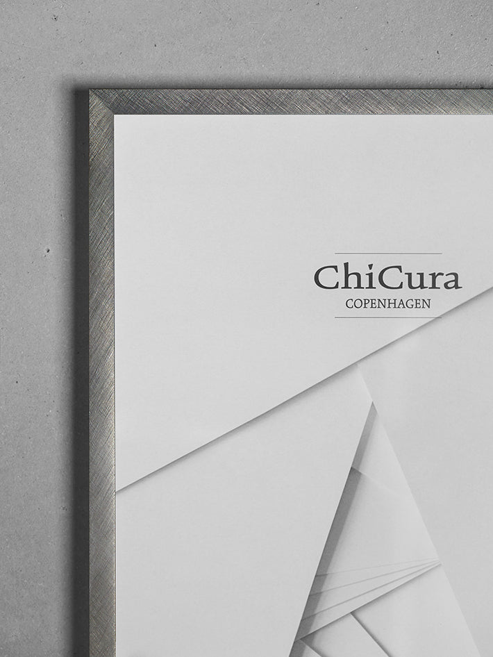 ChiCura Living, Art & Frames Alu Ramme 50x70cm - Børstet Antracit - Glas Frames / Alu Brushed Anthracite