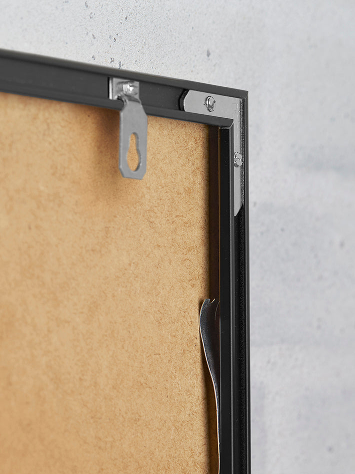ChiCura Living, Art & Frames Alu Ramme 50x70cm - Sort - Anti-reflektiv Glas Frames / Alu Black