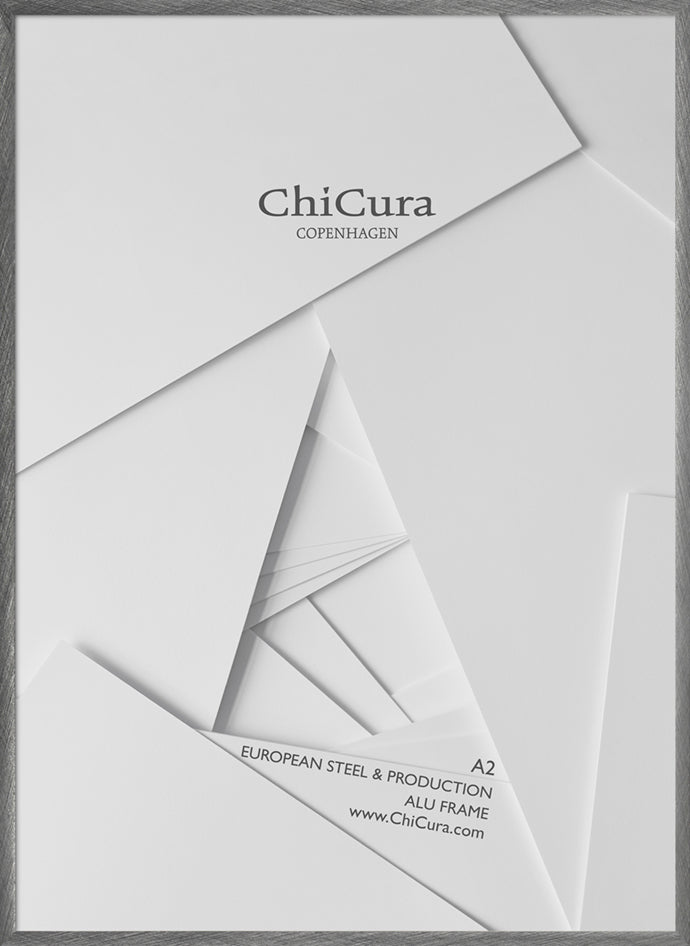 ChiCura Living, Art & Frames Alu Ramme A2 - Børstet Antracit - Glas Frames / Alu Brushed Anthracite