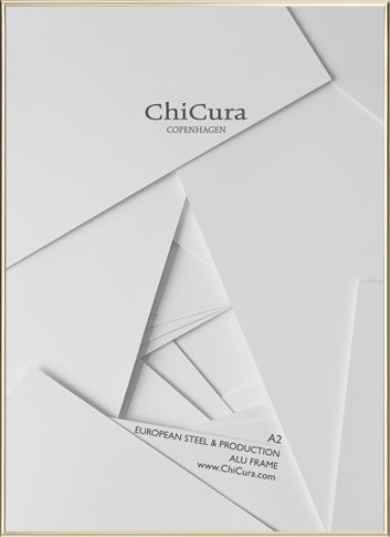 ChiCura Living, Art & Frames Alu Ramme A2 - Guld - Glas Frames / Alu Golden