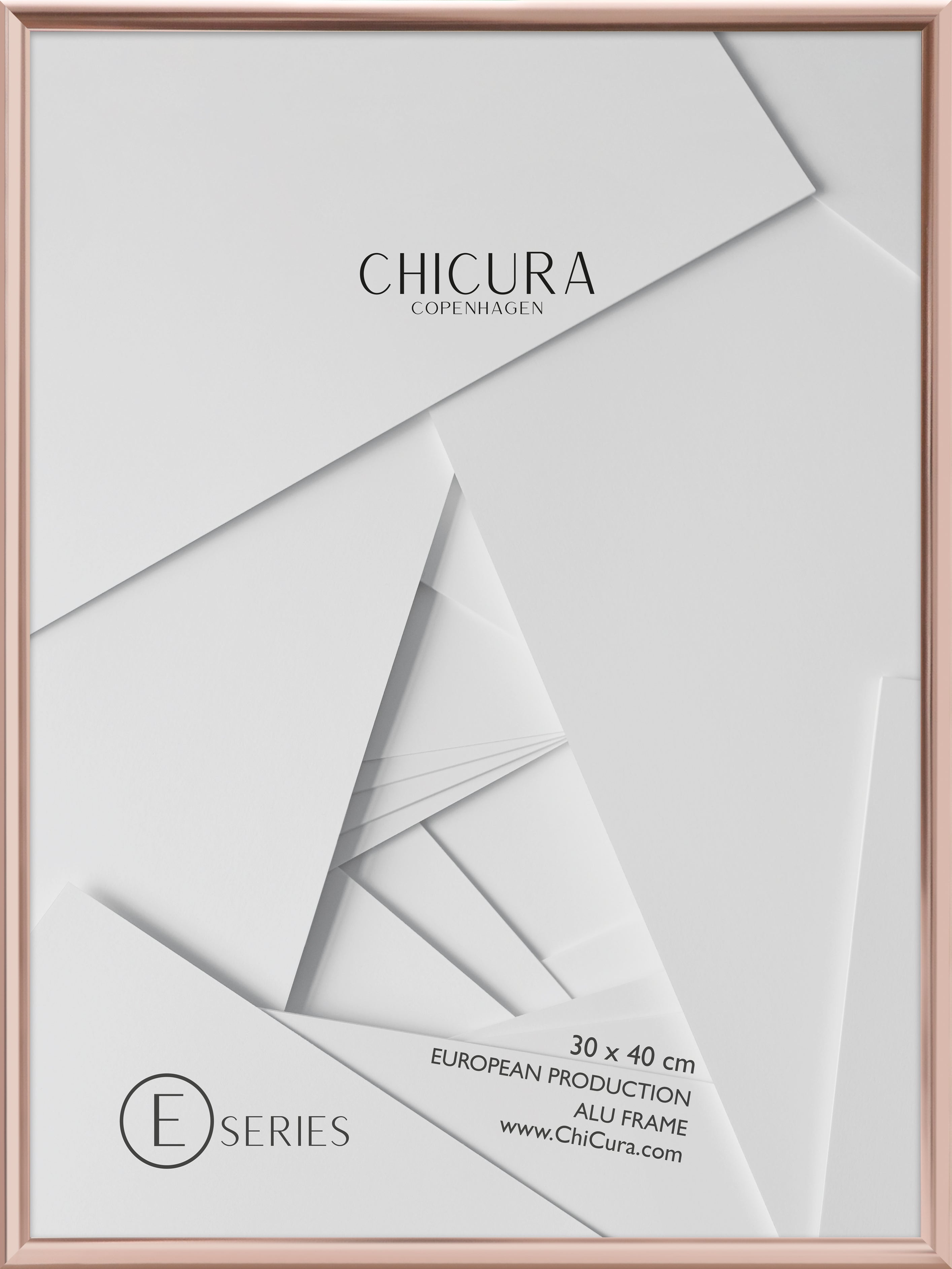 ChiCura Living, Art & Frames Alu Ramme E - 30x40cm - Kobber - Akrylglas Frames / Alu Copper