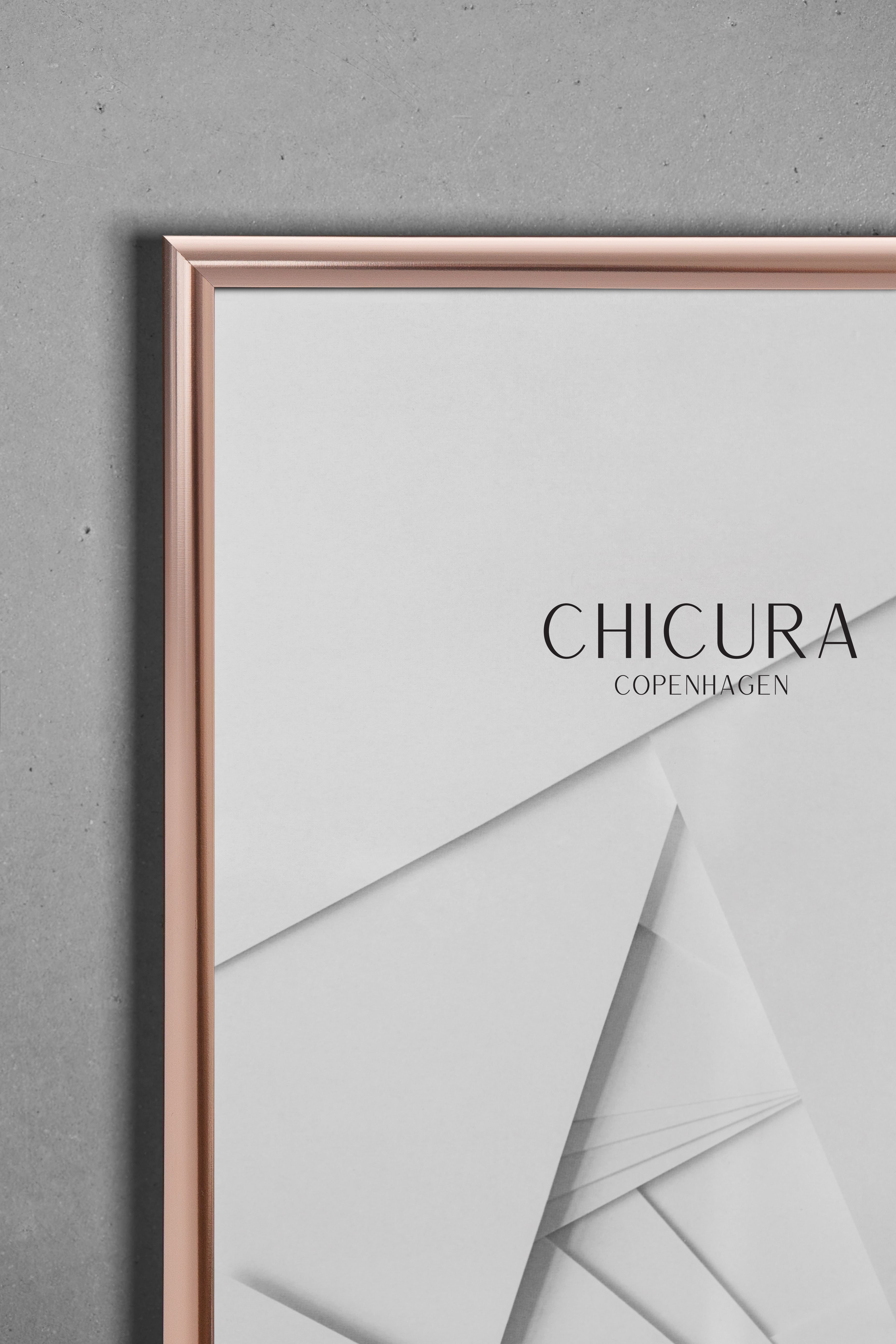 ChiCura Living, Art & Frames Alu Ramme E - 50x70cm - Kobber - Akrylglas Frames / Alu Copper