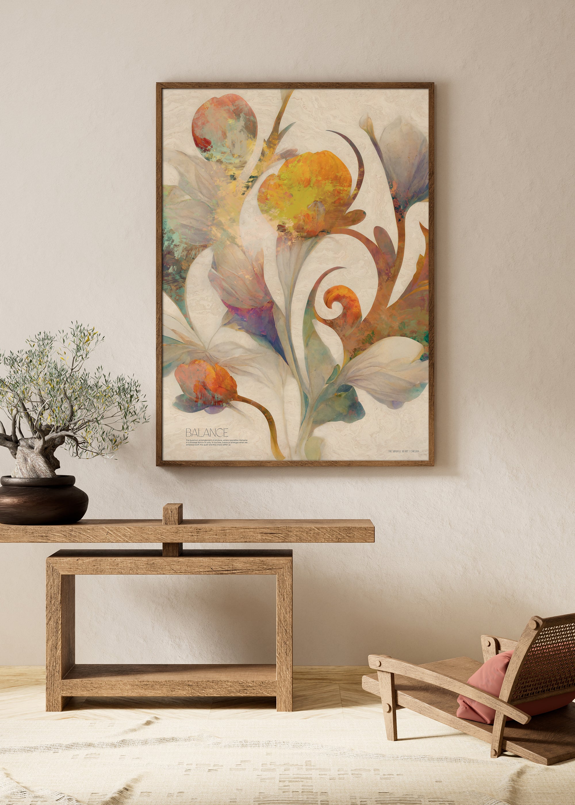 ChiCura Posters Balance Posters / The Mindful Heart 1. English Poster Quotes