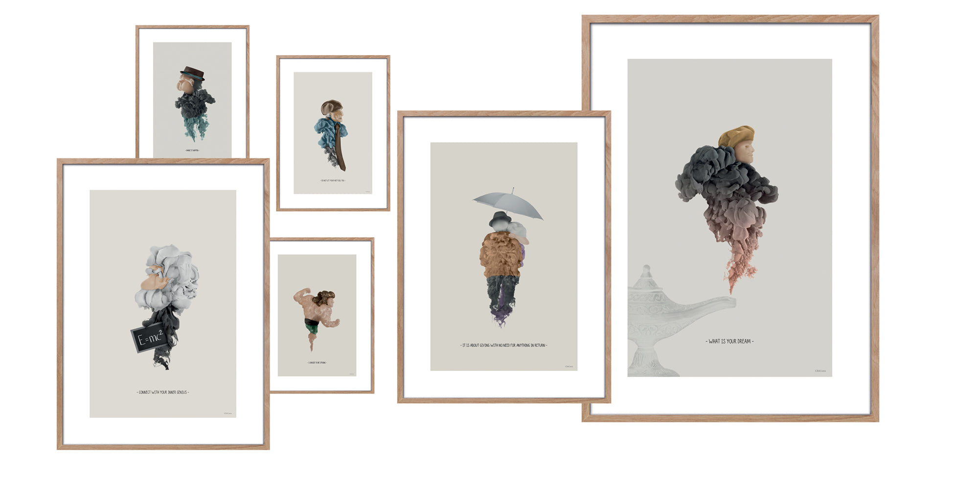 ChiCura Posters Be Strong - 50x70cm Posters / Ink Multiple Color