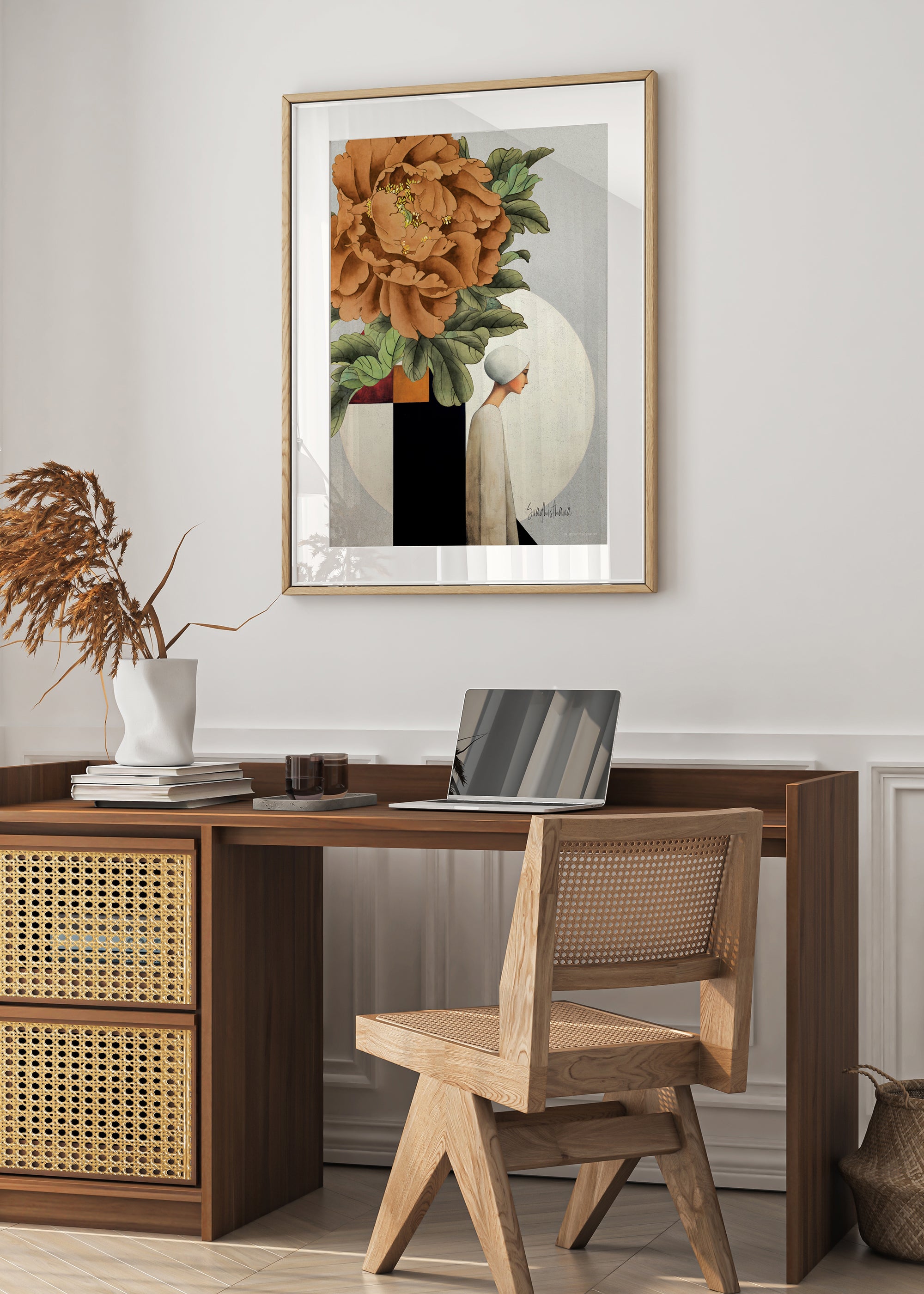 ChiCura Posters Blossom Orange Posters / The Mindful Heart 1. English Poster Quotes