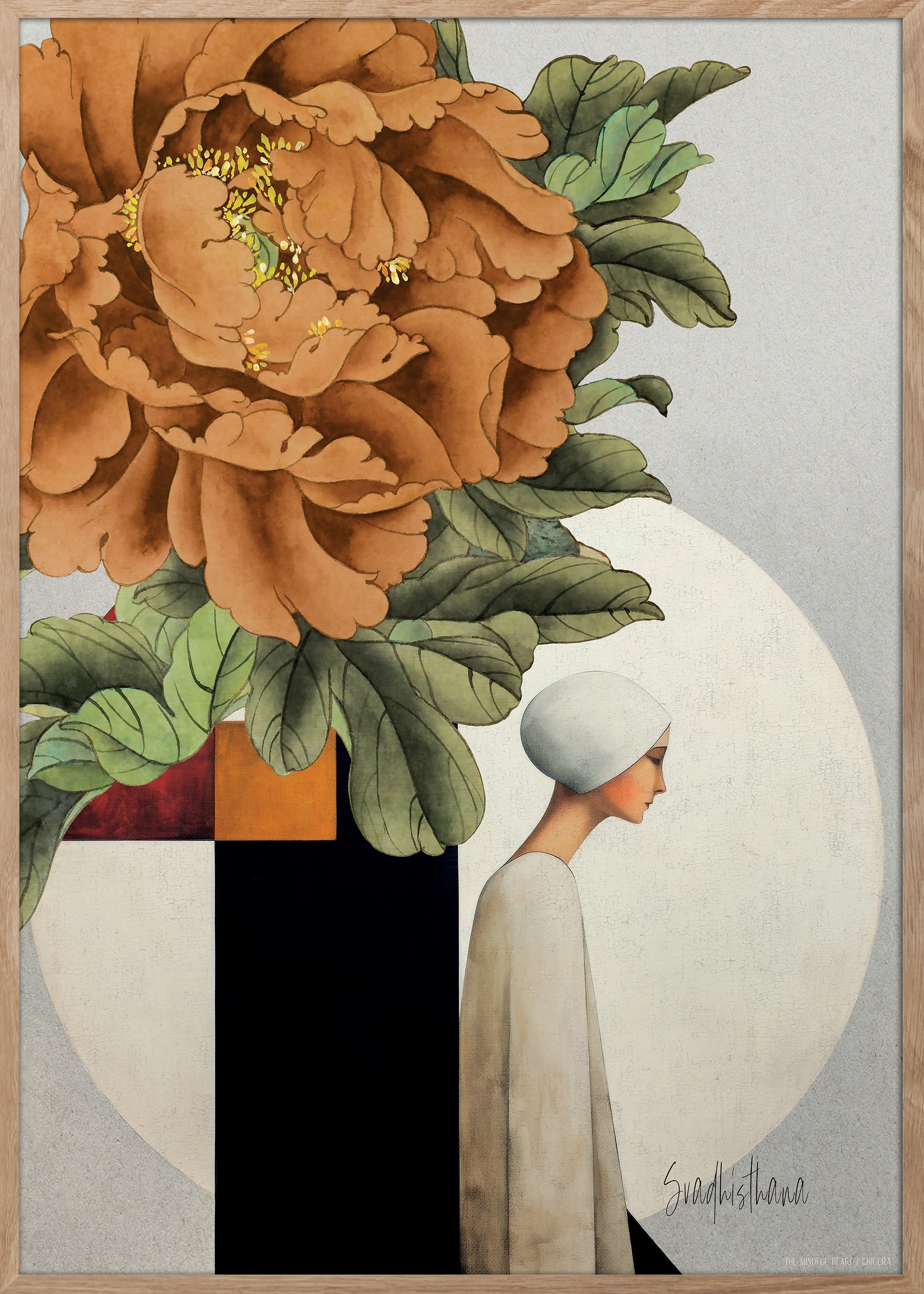 ChiCura Posters Blossom Orange Posters / The Mindful Heart 1. English Poster Quotes