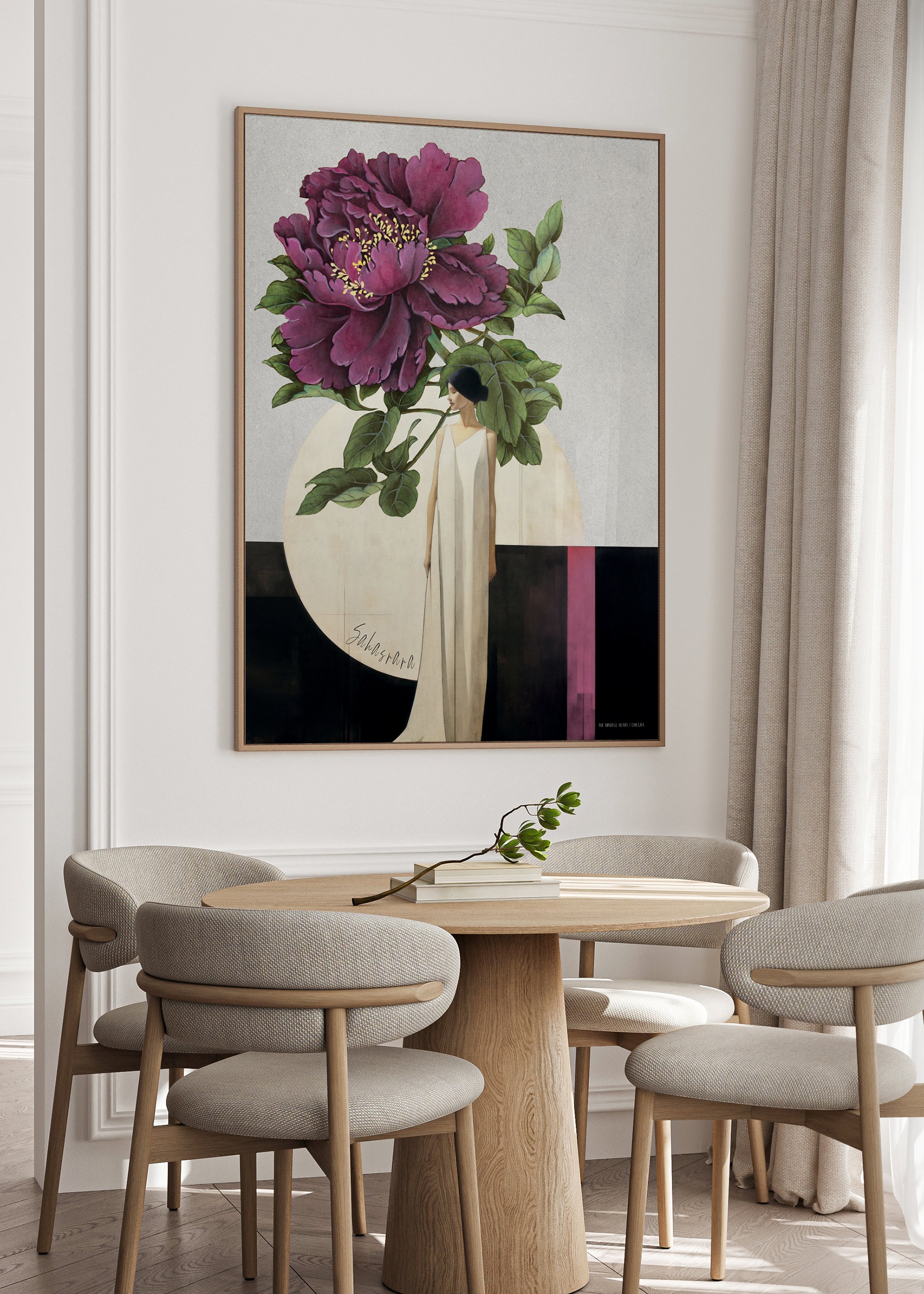 ChiCura Posters Blossom Violet Posters / The Mindful Heart 1. English Poster Quotes