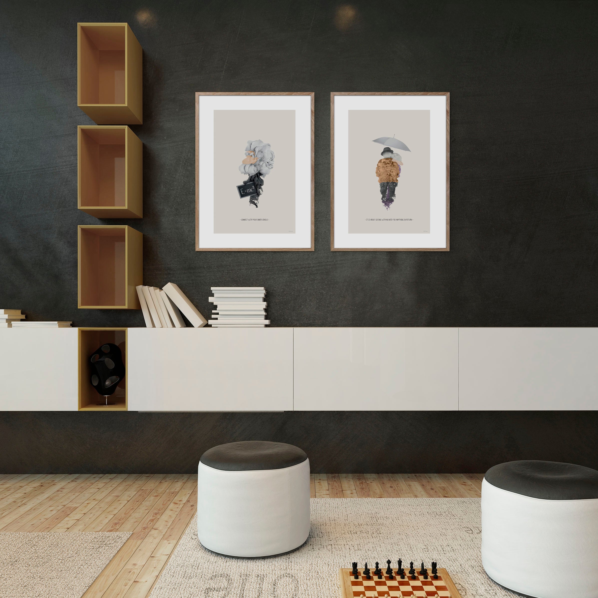 ChiCura Posters Connect With Your Inner Genius - A3 Posters / Ink Multiple Color