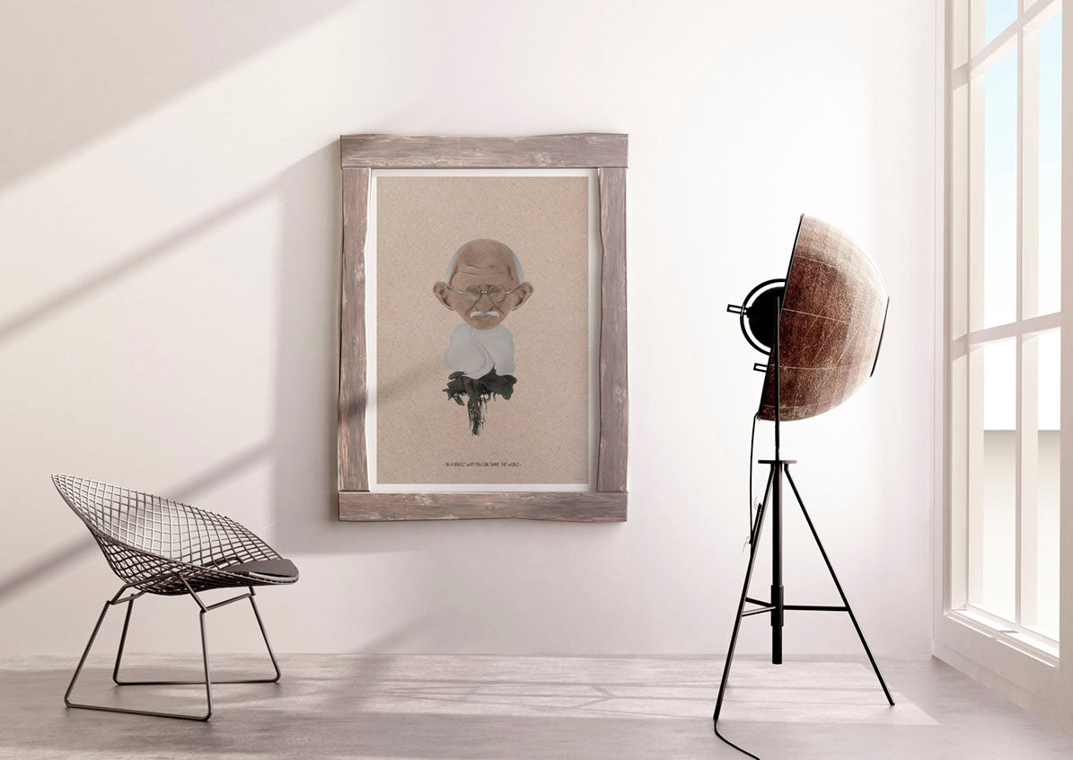 ChiCura Posters Gandhi - 70x100cm Posters / Ink Multiple Color