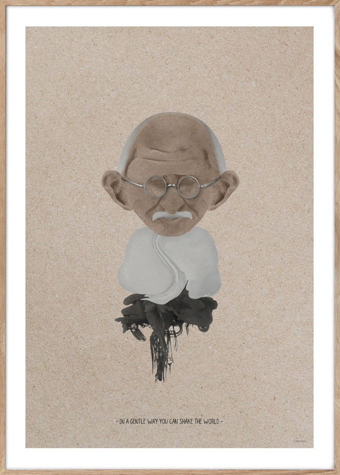 ChiCura Posters Gandhi - 70x100cm Posters / Ink Multiple Color