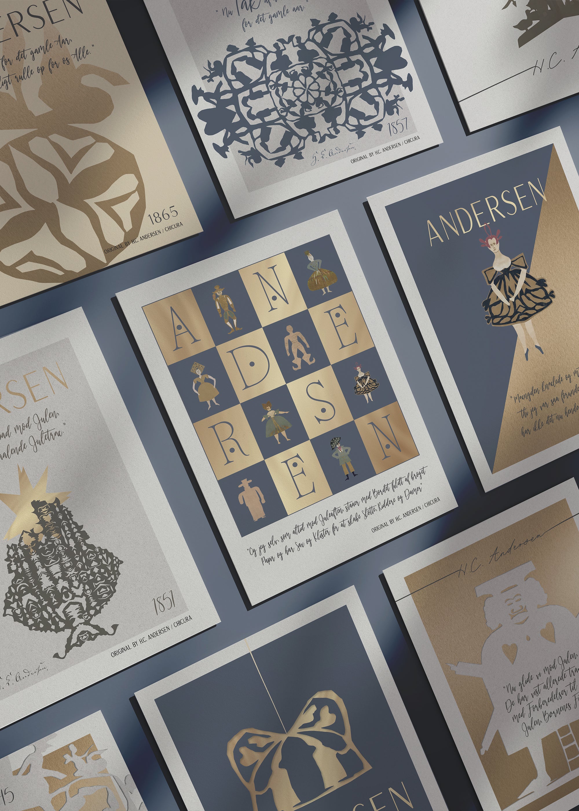 ChiCura Living, Art & Frames H.C. Andersen - Hjertets Rolle Art Cards Christmas 2. Dansk Plakat Citater