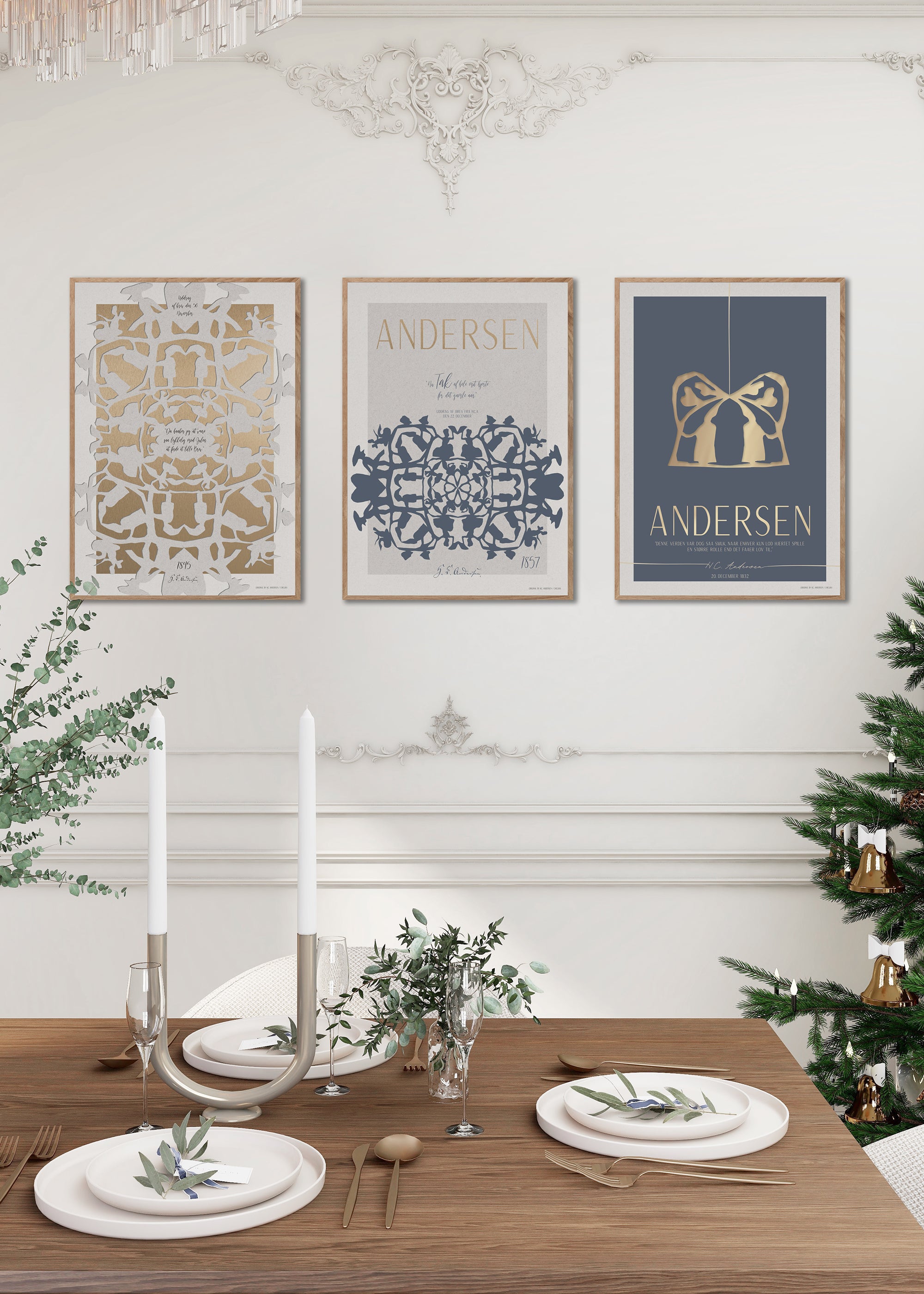ChiCura Posters H.C. Andersen - Hjertets Rolle Posters / H.C. Andersen Christmas 2. Dansk Plakat Citater