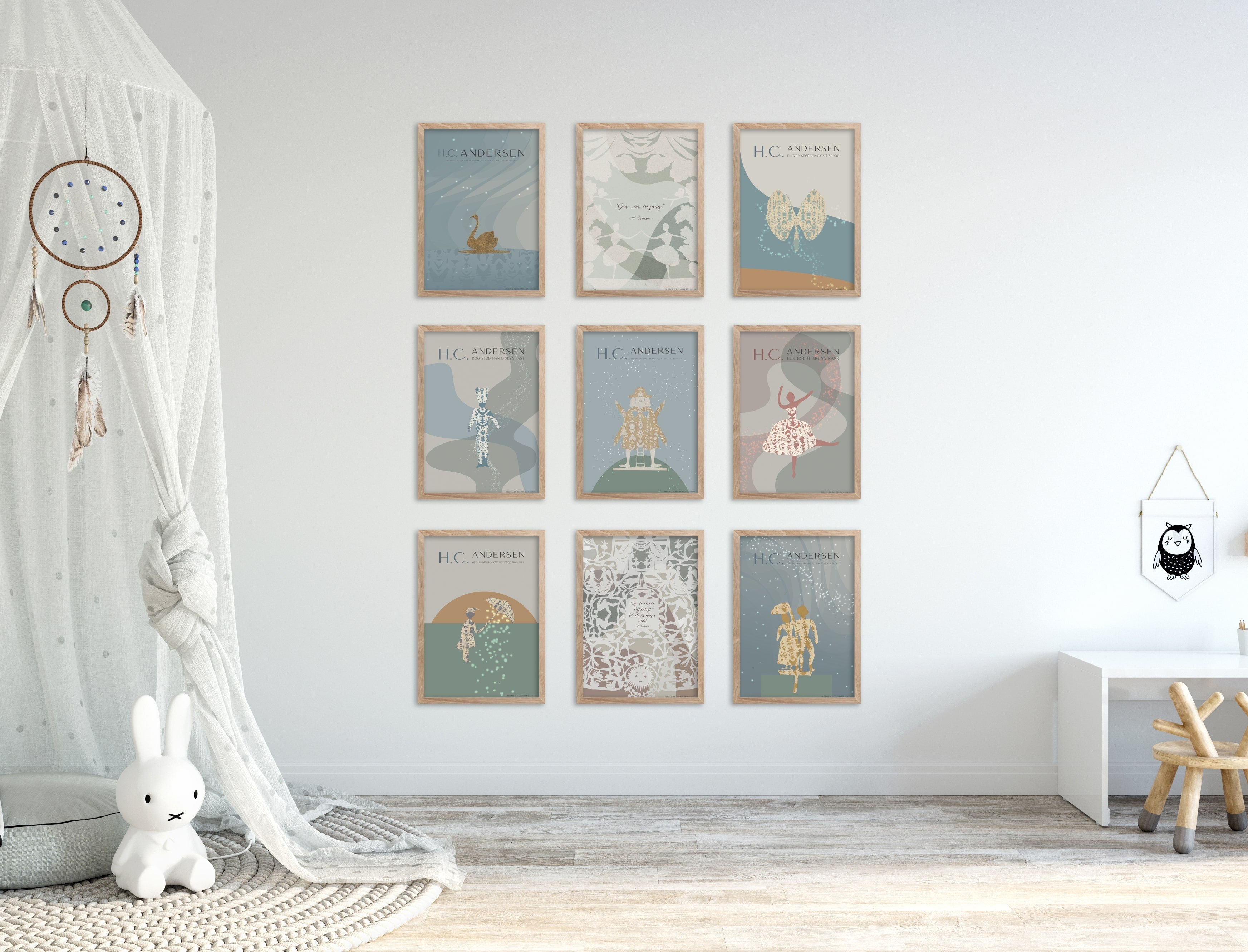 ChiCura Posters H.C. Andersen - Hyrdinden Og Skorstensfejeren Posters / H.C. Andersen Kids