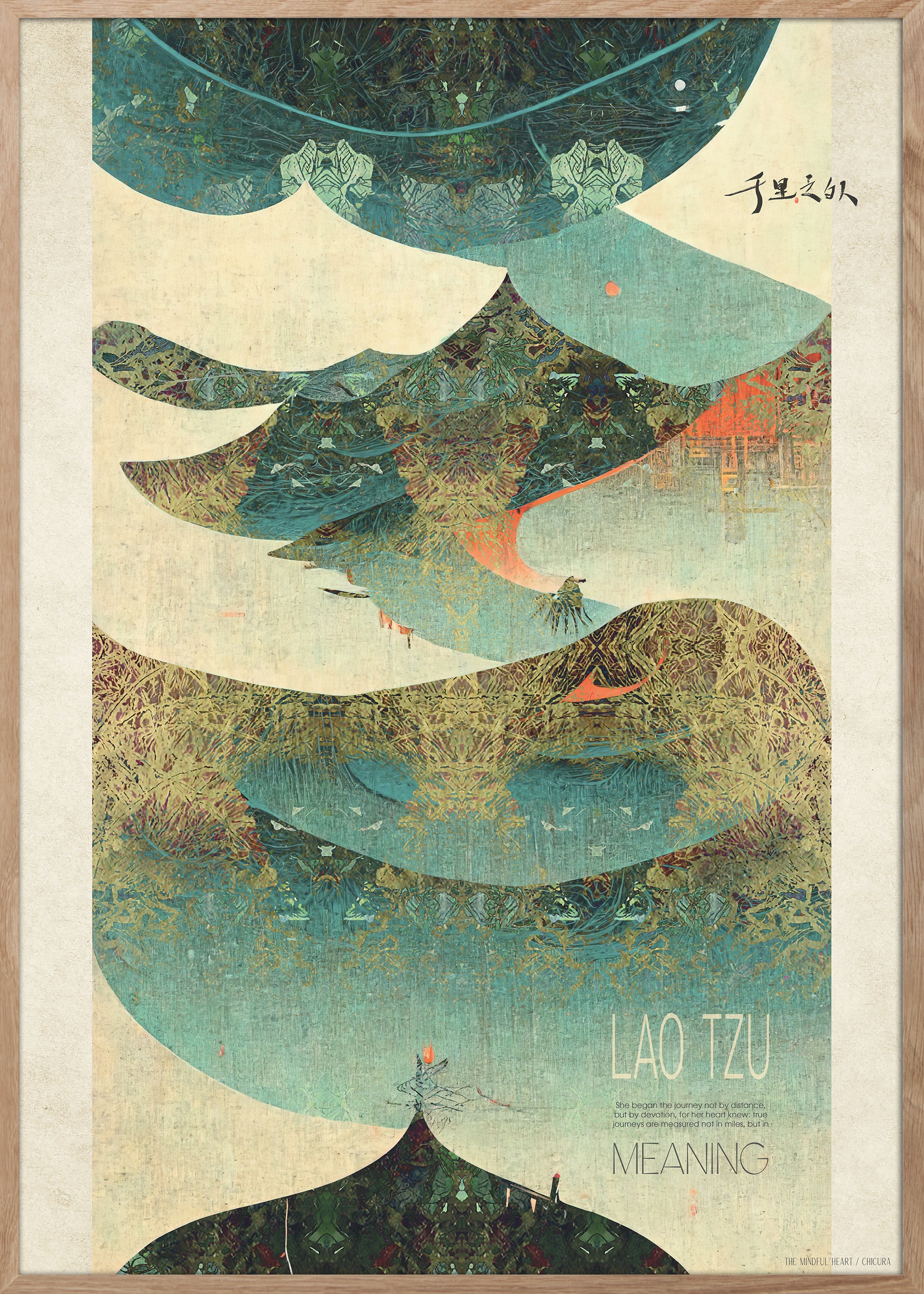 ChiCura Posters Journey Of Life Posters / The Mindful Heart 1. English Poster Quotes