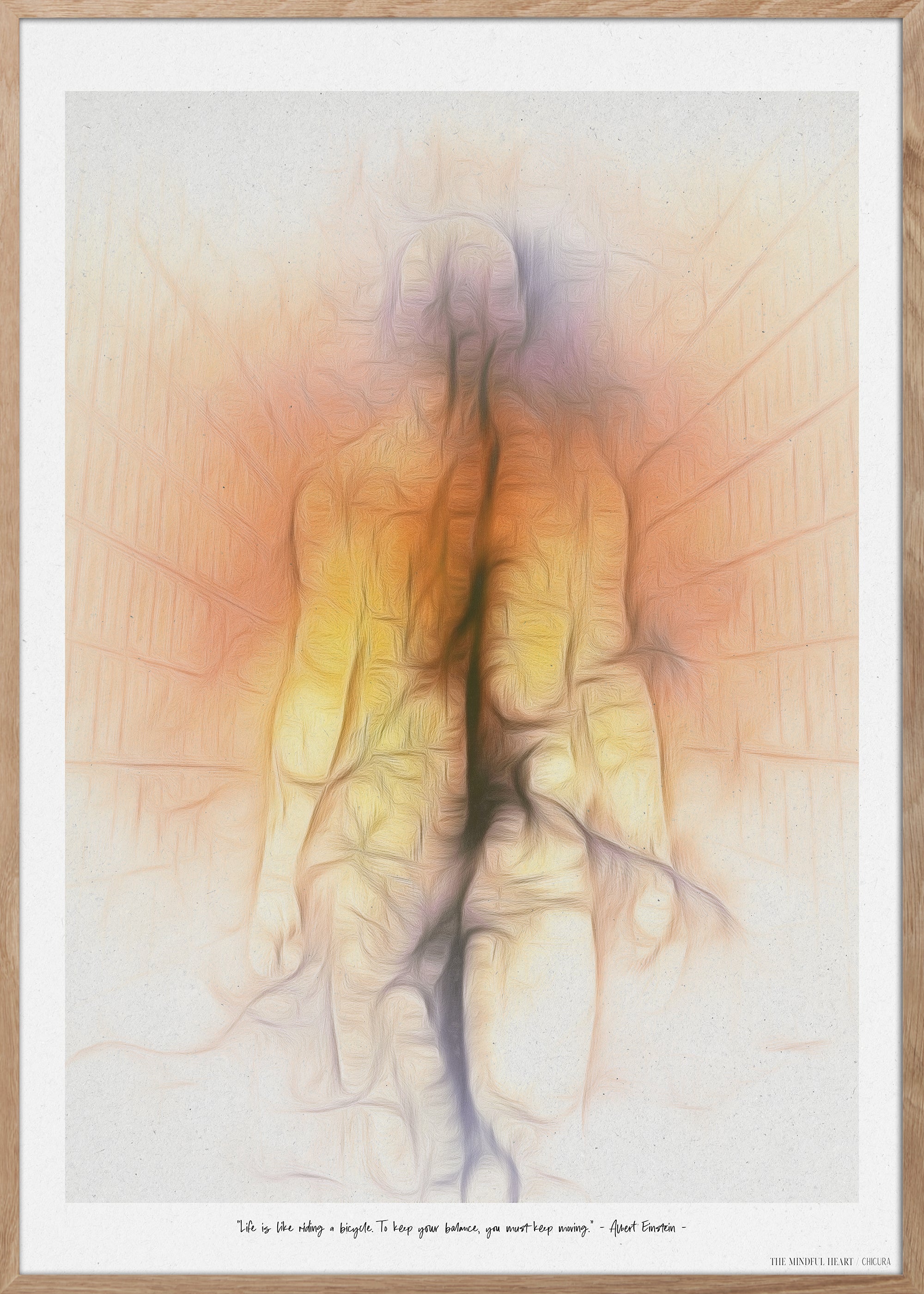 ChiCura Posters Mindful Heart - Billedvæg Nr. 7 - Med Egetræsrammer Posters / The Mindful Heart Gallery Walls 1. English Poster Quotes
