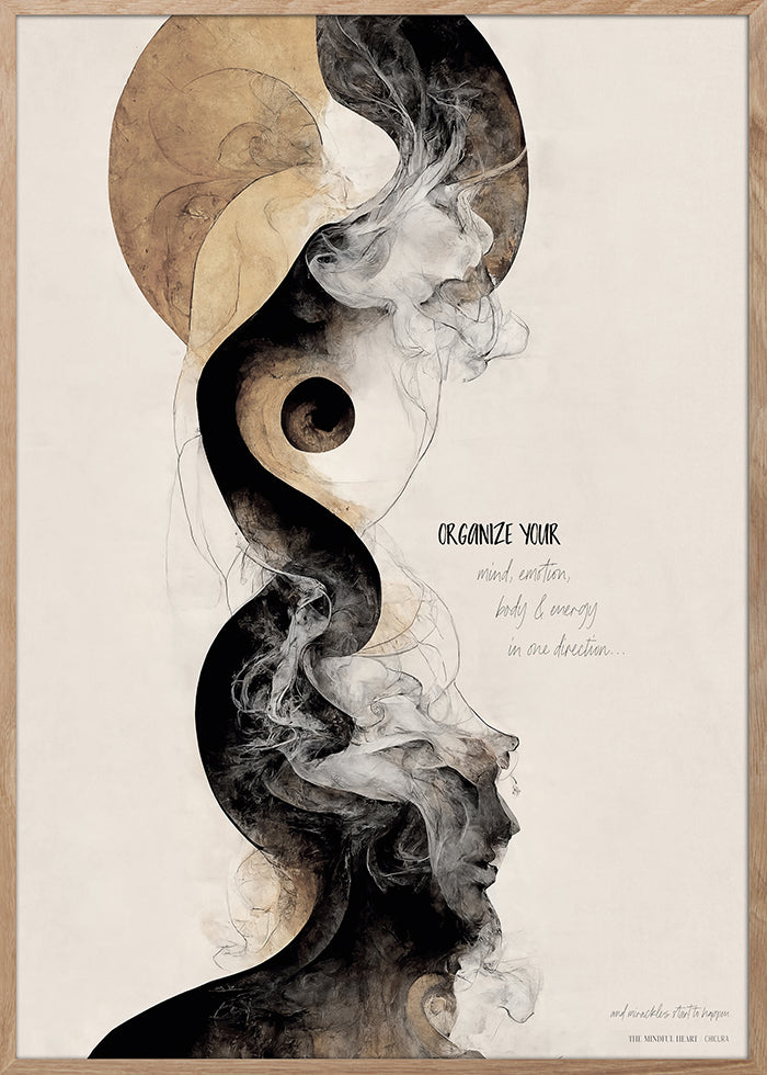 ChiCura Posters Mindful Heart - Billedvæg Nr. 7 - Med Egetræsrammer Posters / The Mindful Heart Gallery Walls 1. English Poster Quotes