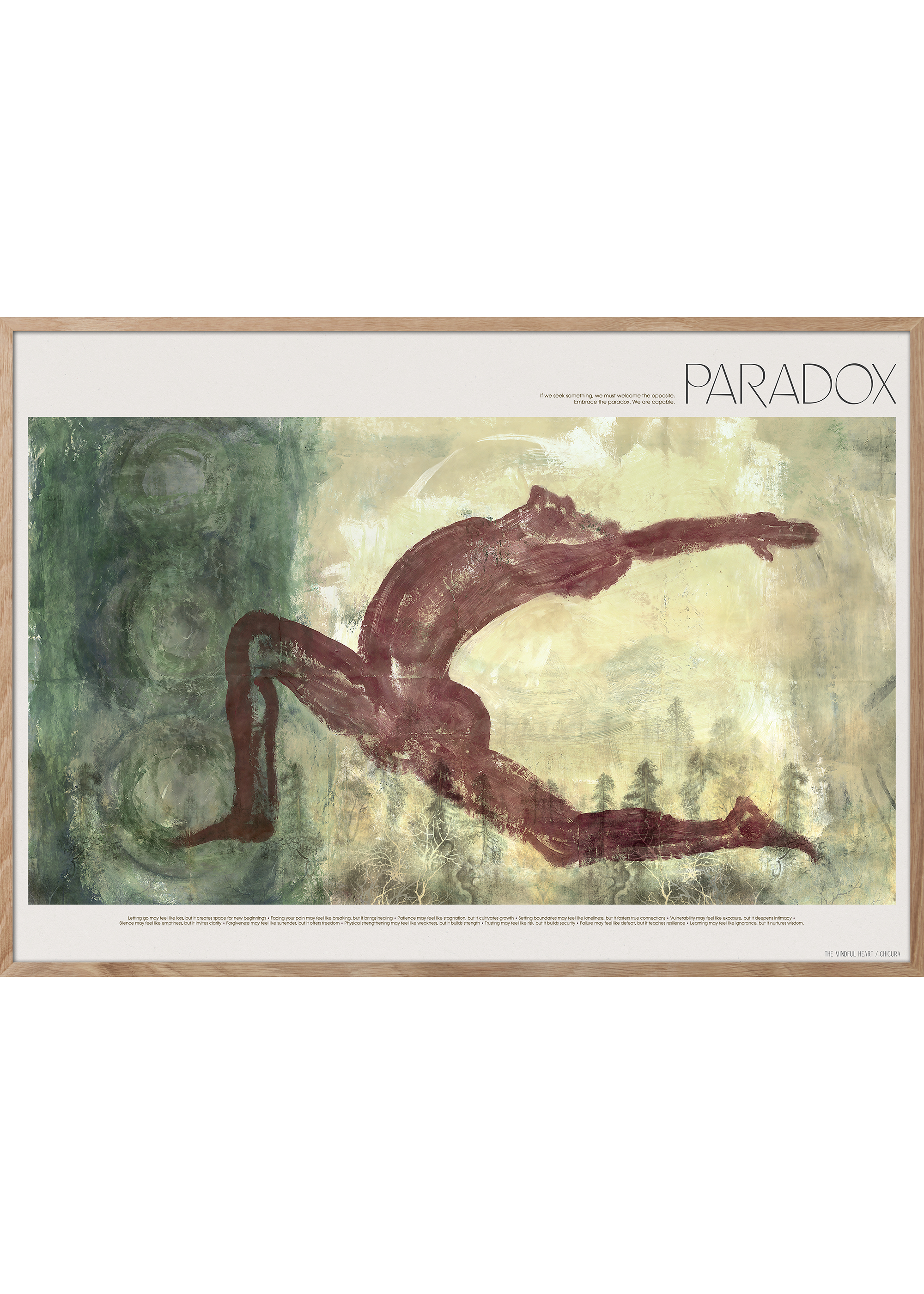 ChiCura Posters Paradox Posters / The Mindful Heart 1. English Poster Quotes