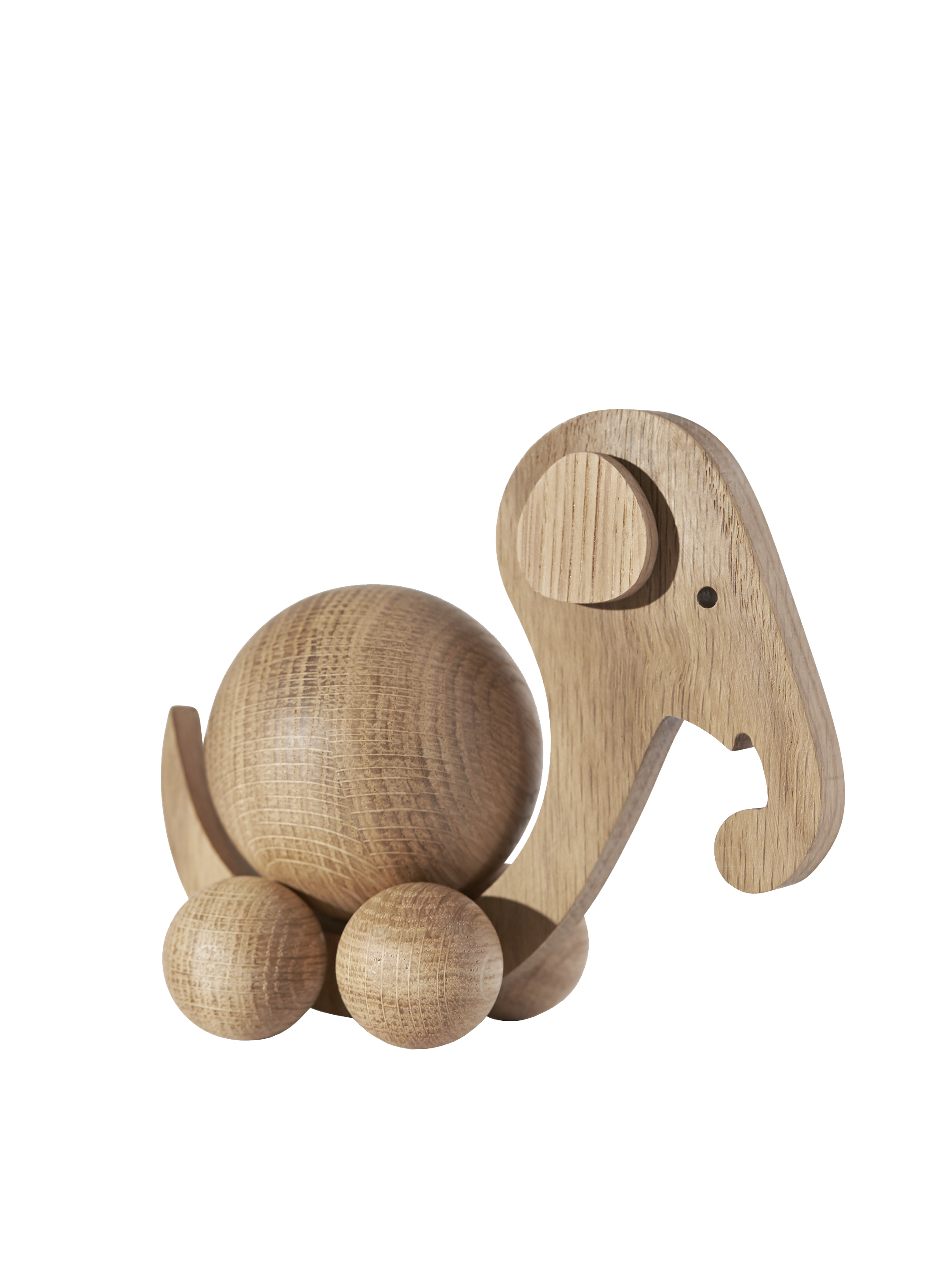 ChiCura Living, Art & Frames Spinning Elephant - Medium Living / Wooden Figures Oak