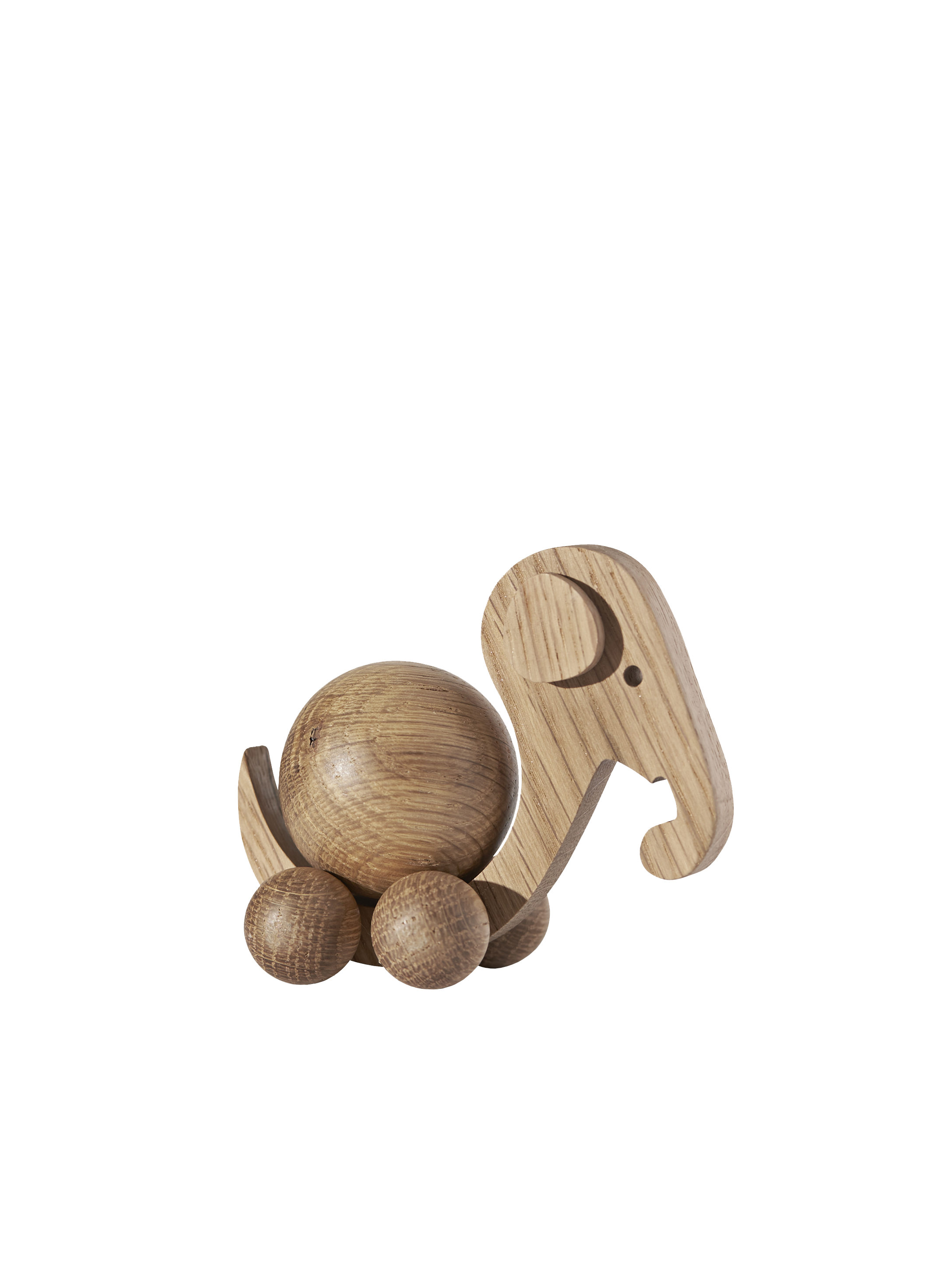 ChiCura Living, Art & Frames Spinning Elephant - Small Living / Wooden Figures Oak