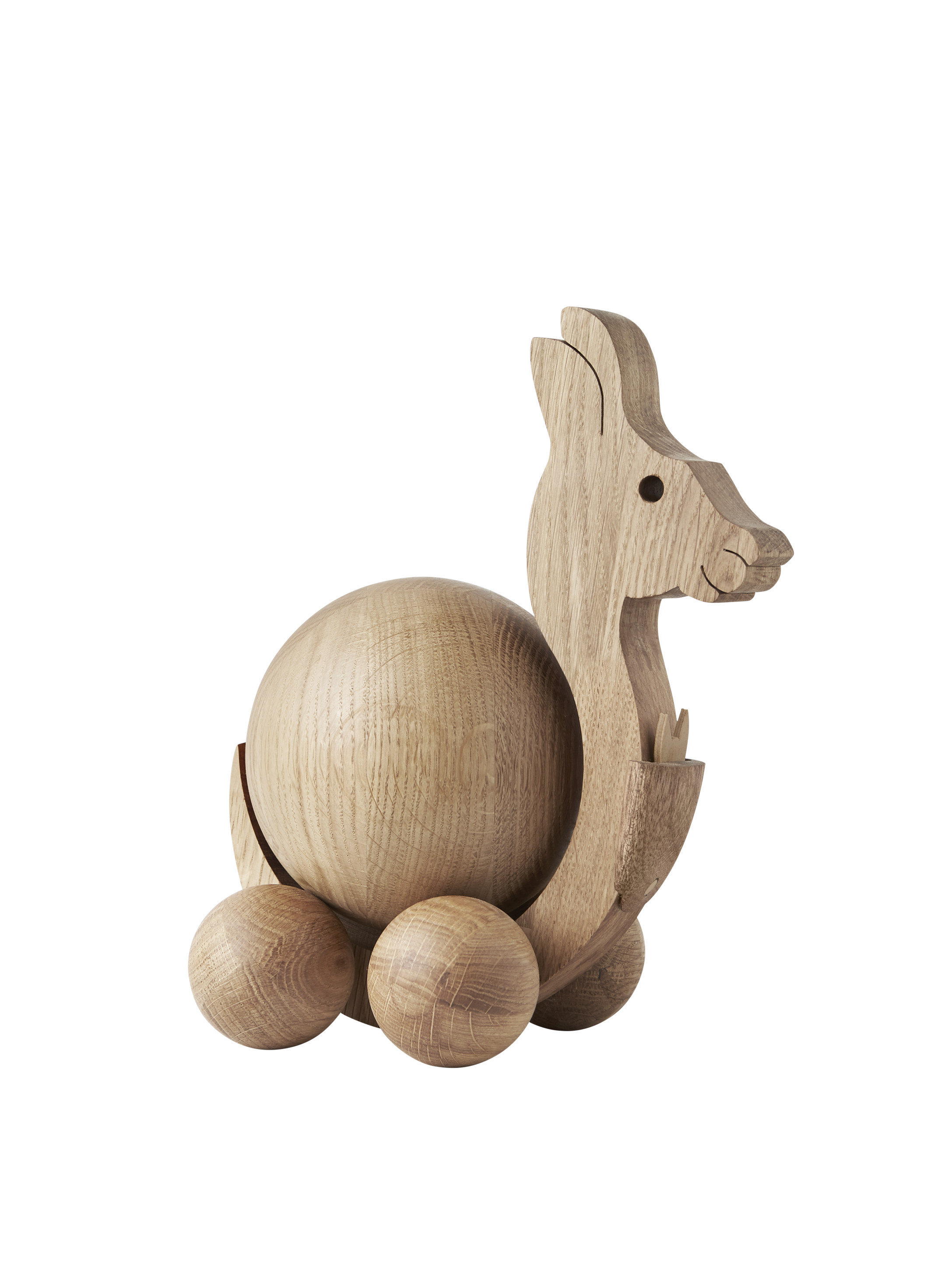 ChiCura Living, Art & Frames Spinning Kangaroo - Medium Living / Wooden Figures Oak