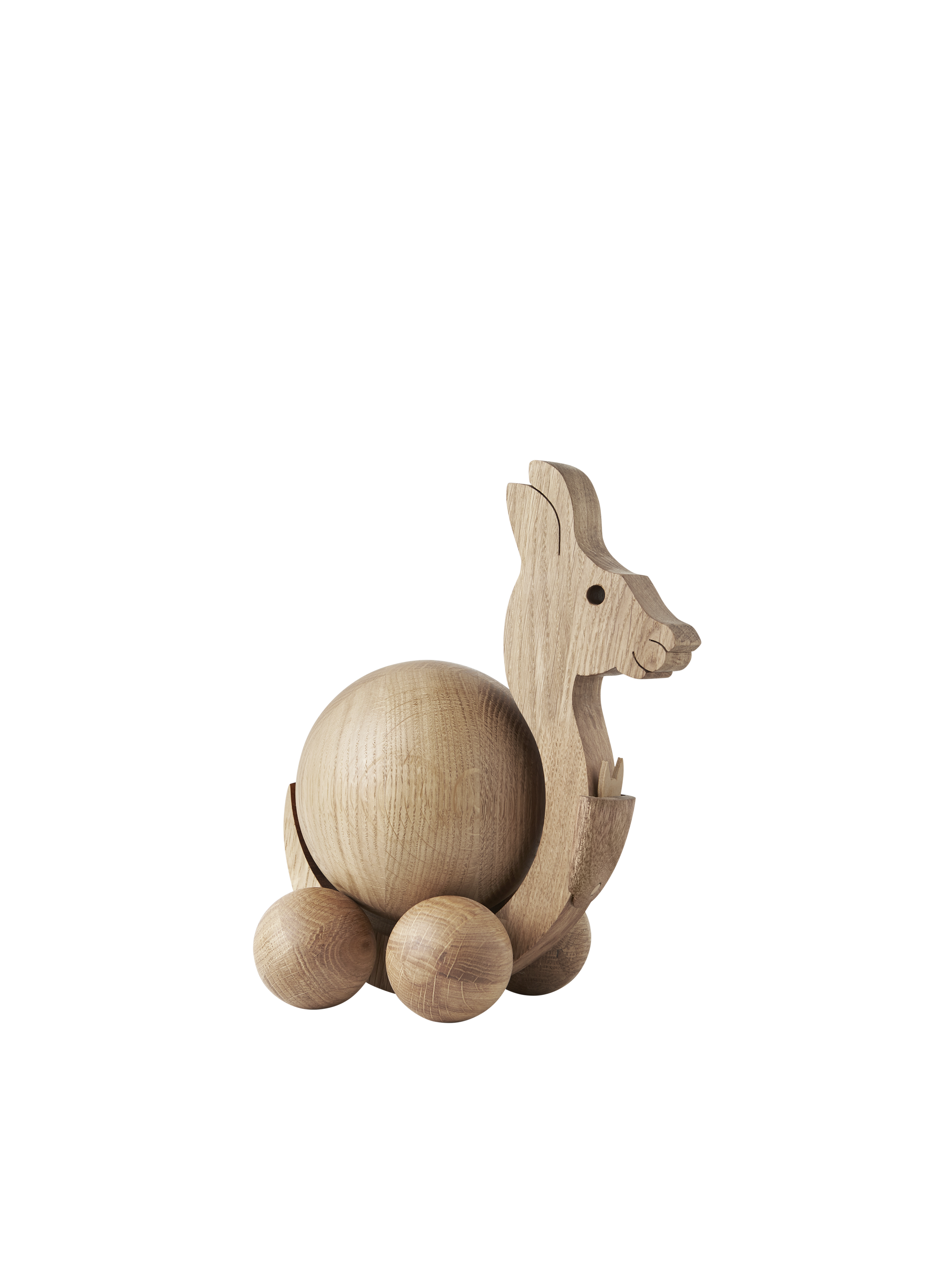 ChiCura Living, Art & Frames Spinning Kangaroo - Small Living / Wooden Figures Oak