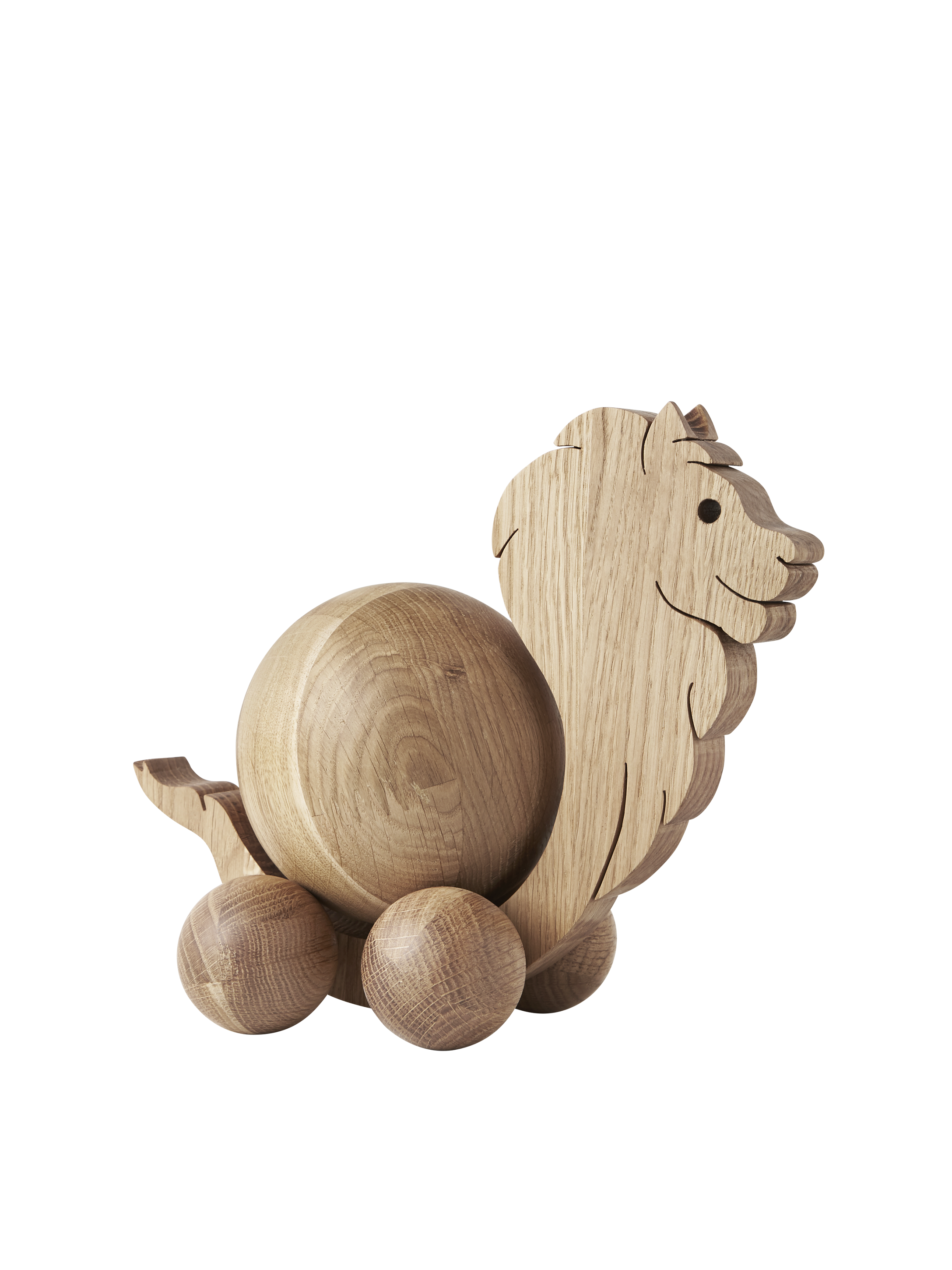 ChiCura Living, Art & Frames Spinning Lion - Medium Living / Wooden Figures Oak