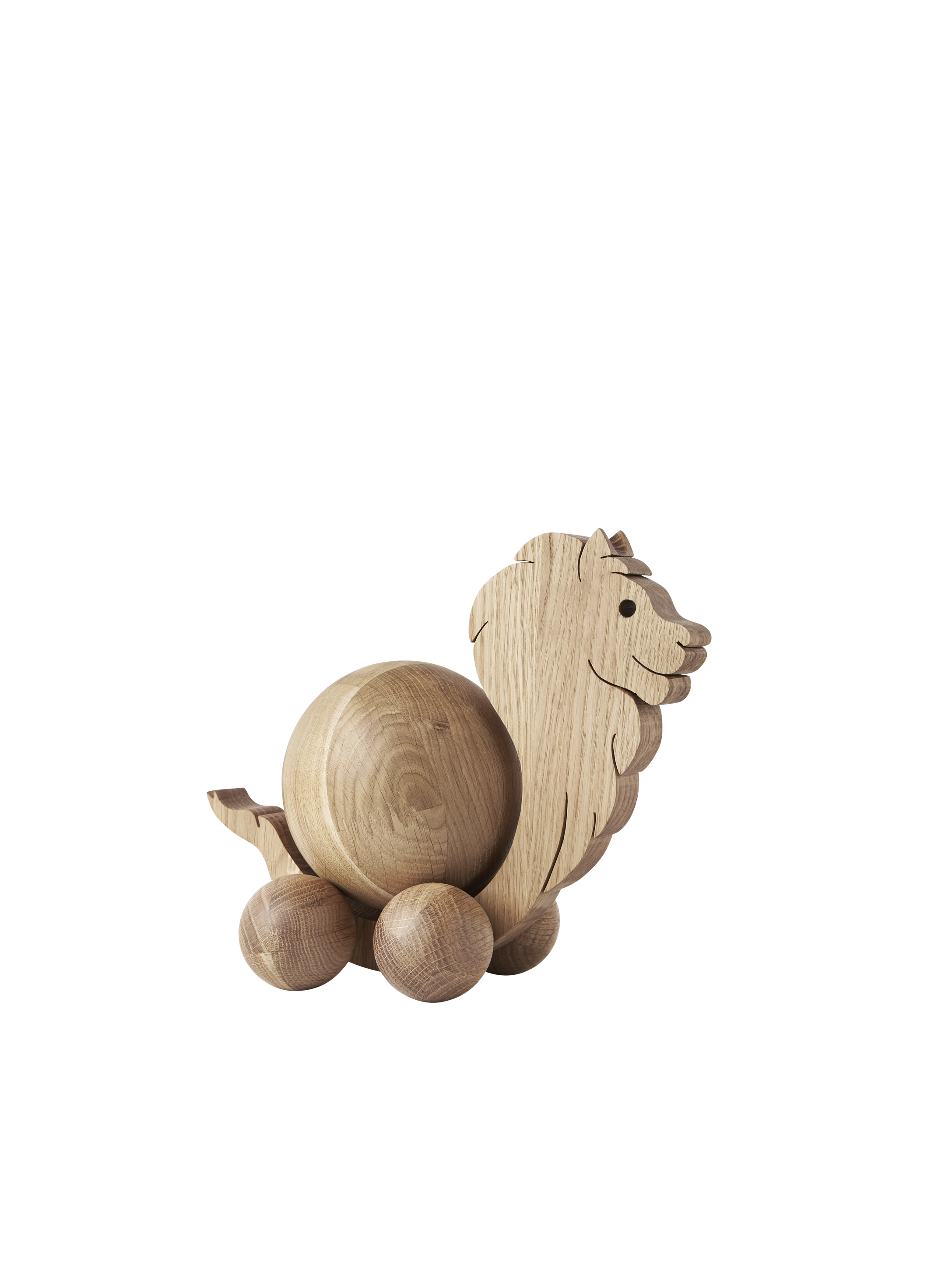 ChiCura Living, Art & Frames Spinning Lion - Small Living / Wooden Figures Oak