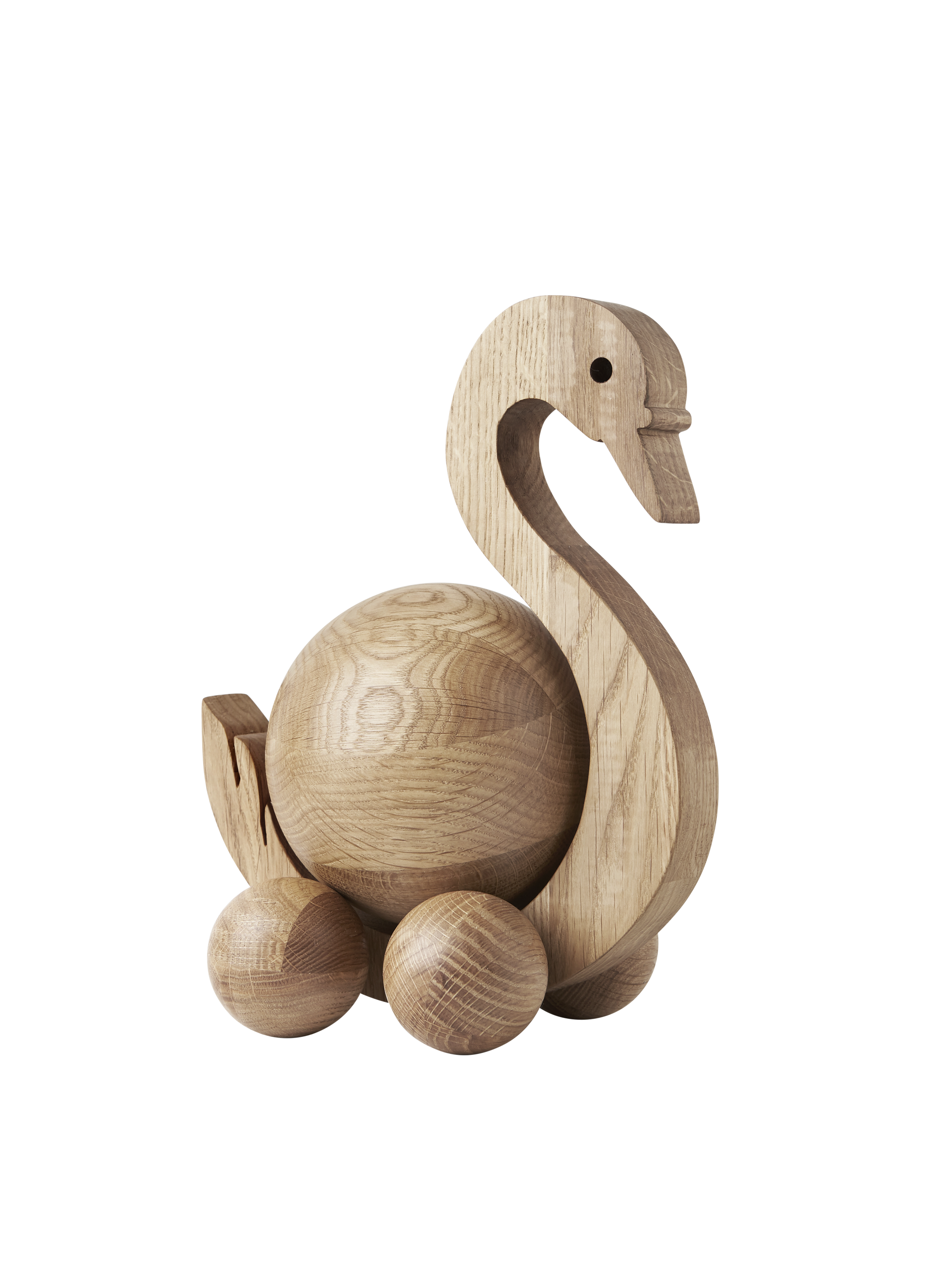 ChiCura Living, Art & Frames Spinning Swan - Medium Living / Wooden Figures Oak