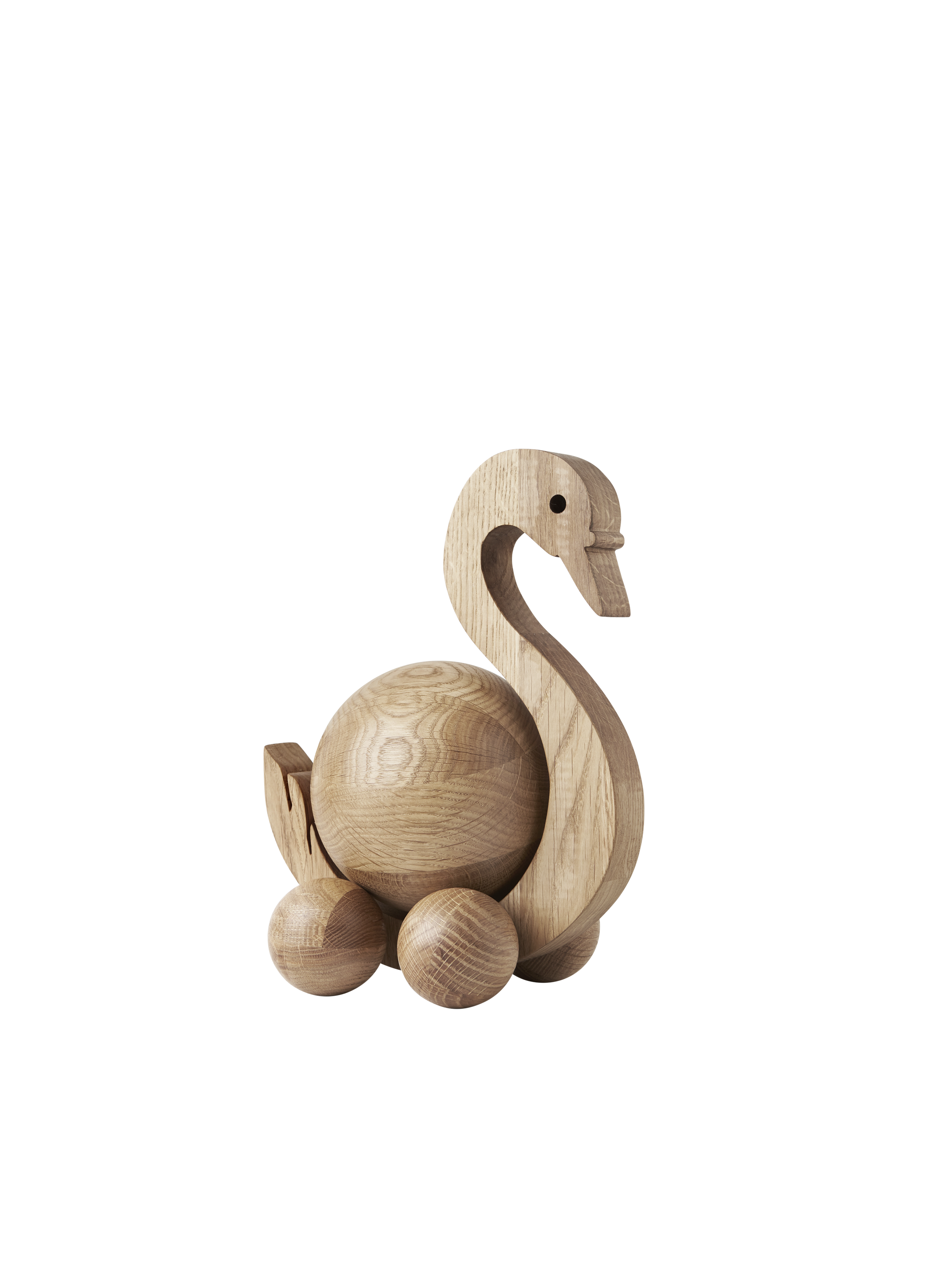 ChiCura Living, Art & Frames Spinning Swan - Small Living / Wooden Figures Oak