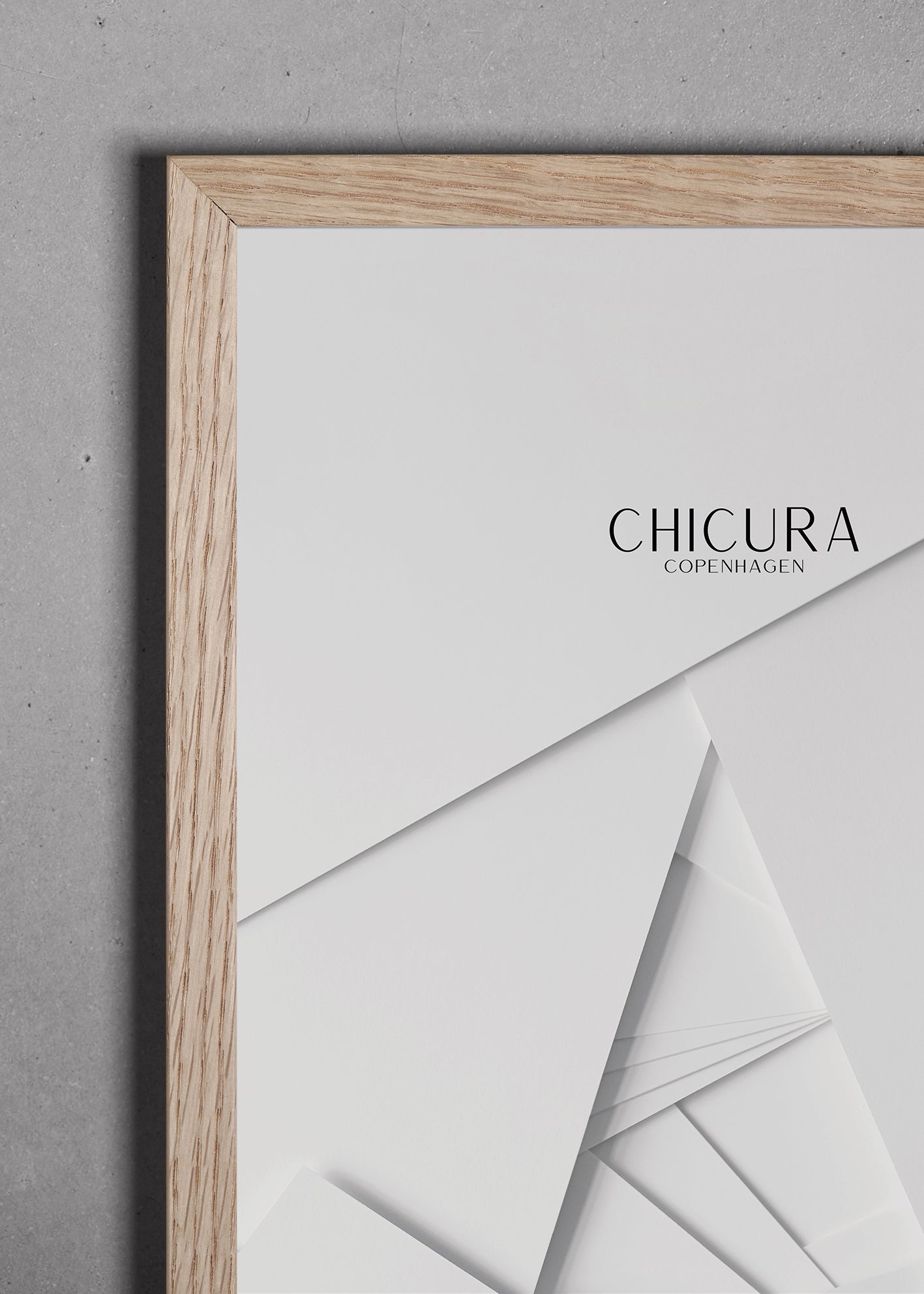 ChiCura Living, Art & Frames Træramme - 25x25cm - Egetræ - Akrylglas Frames / Wood Oak