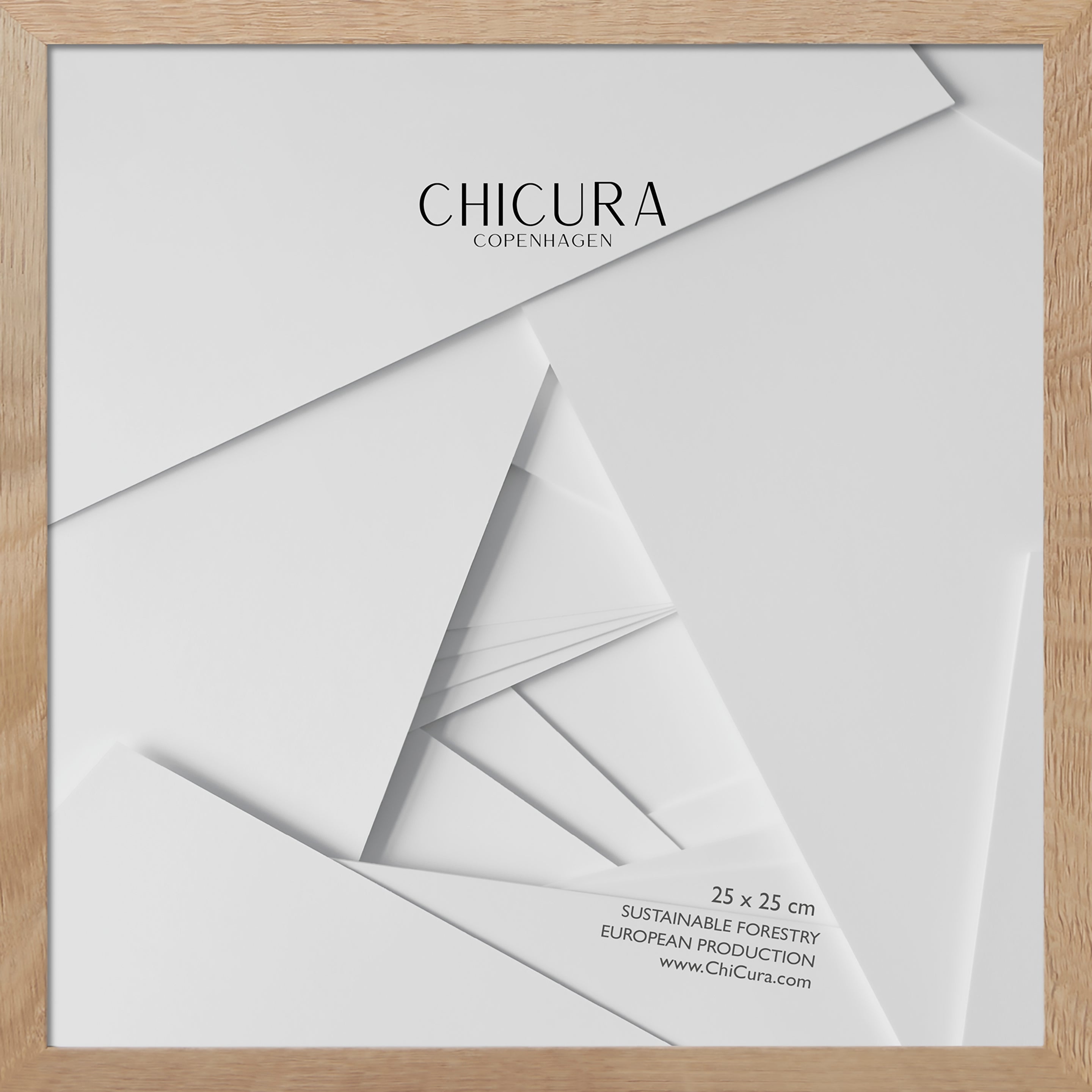 ChiCura Living, Art & Frames Træramme - 25x25cm - Egetræ - Akrylglas Frames / Wood Oak