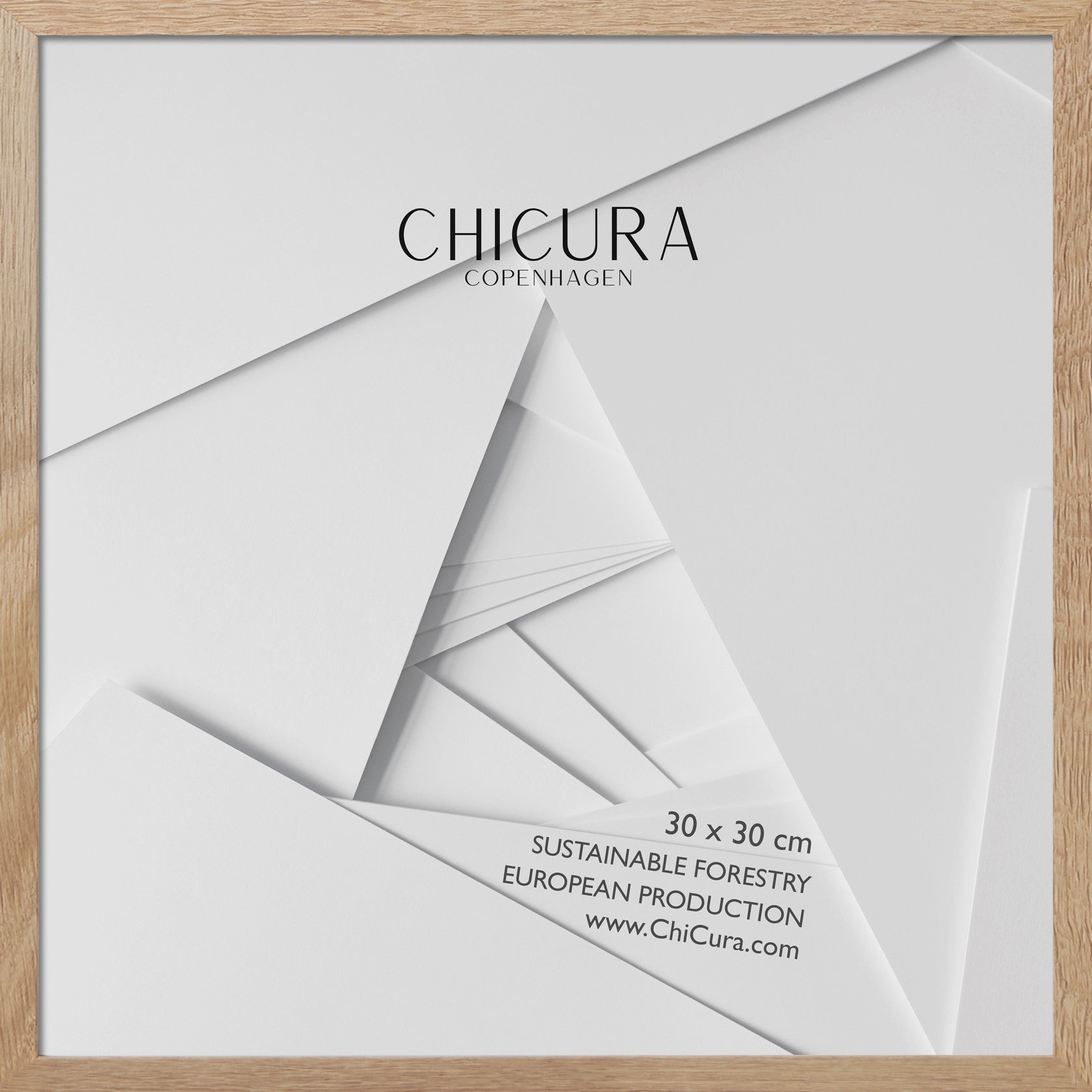 ChiCura Living, Art & Frames Træramme - 30x30cm - Egetræ - Anti-reflektiv Akrylglas Frames / Wood Oak