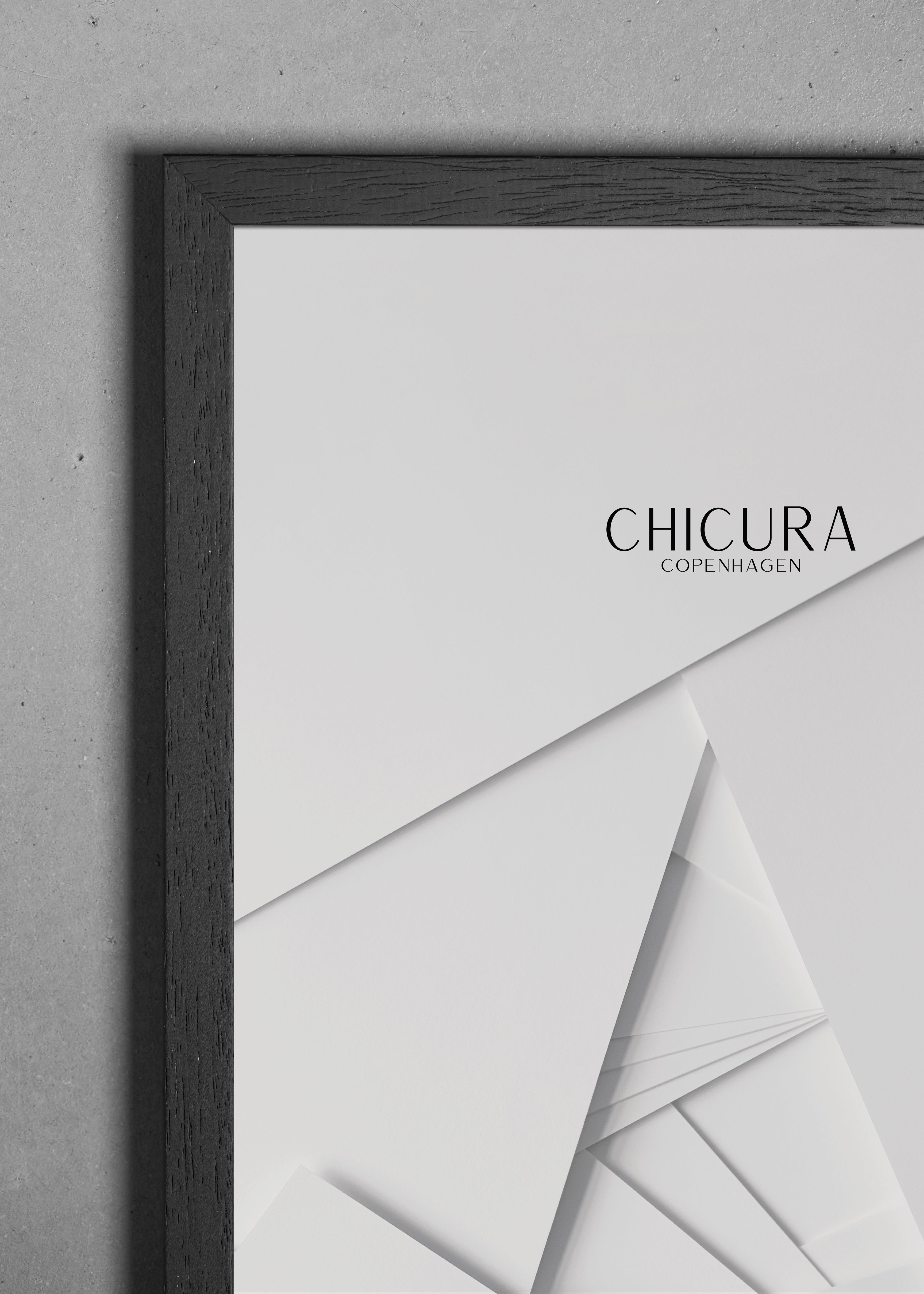 ChiCura Living, Art & Frames Træramme - 30x30cm - Sort - Anti-reflektiv Akrylglas Frames / Wood Black