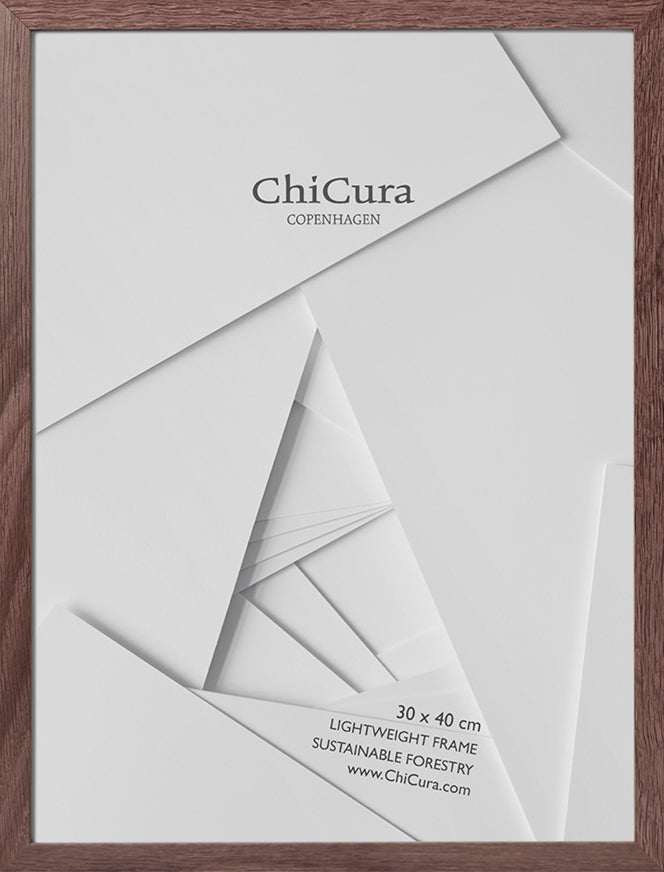 ChiCura Living, Art & Frames Træramme - 30x40cm - Brun Egetræ - Anti-reflektiv Akrylglas Frames / Wood Brown