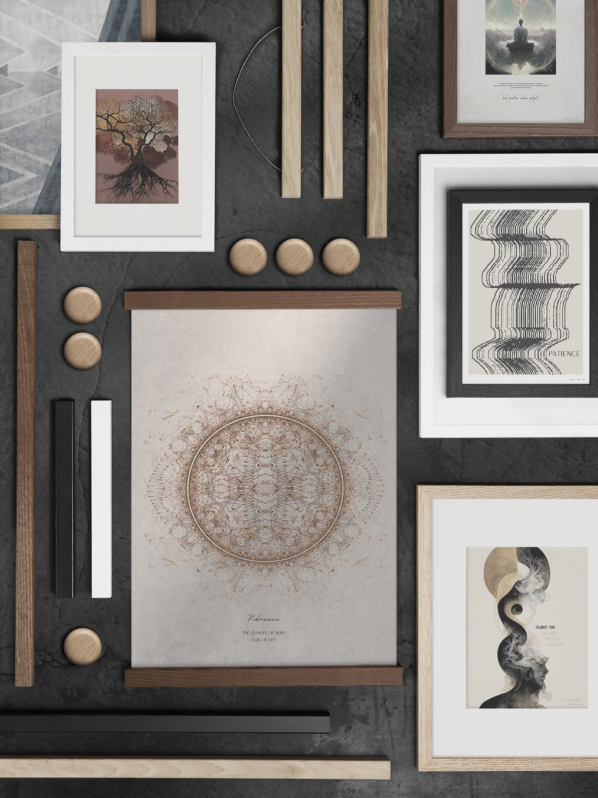 ChiCura Living, Art & Frames Træramme - 40x40cm - Brun Egetræ - Anti-reflektiv Akrylglas Frames / Wood Solid Brown