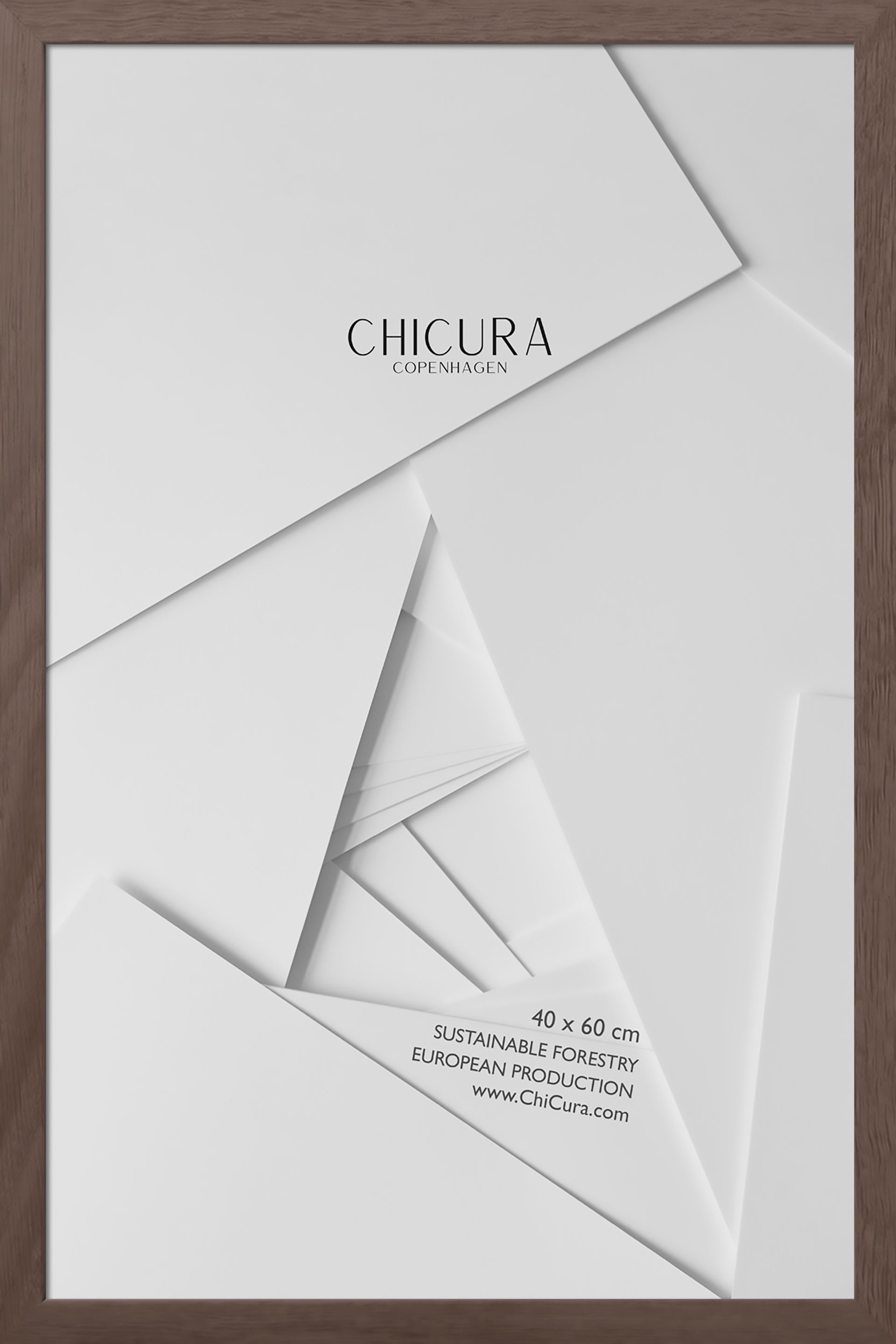 ChiCura Living, Art & Frames Træramme - 40x60cm - Brun Egetræ - Glas Frames / Wood Brown