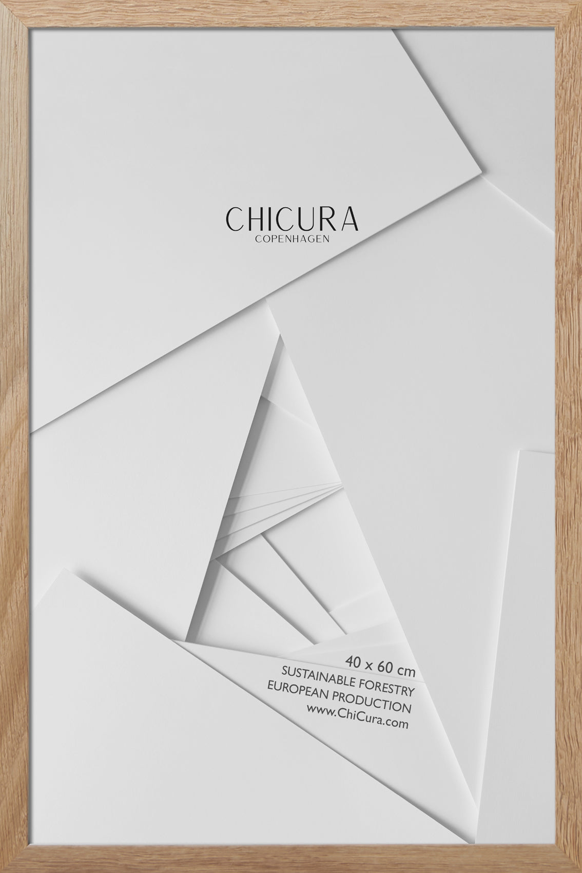 ChiCura Living, Art & Frames Træramme - 40x60cm - Egetræ - Glas Frames / Wood Oak
