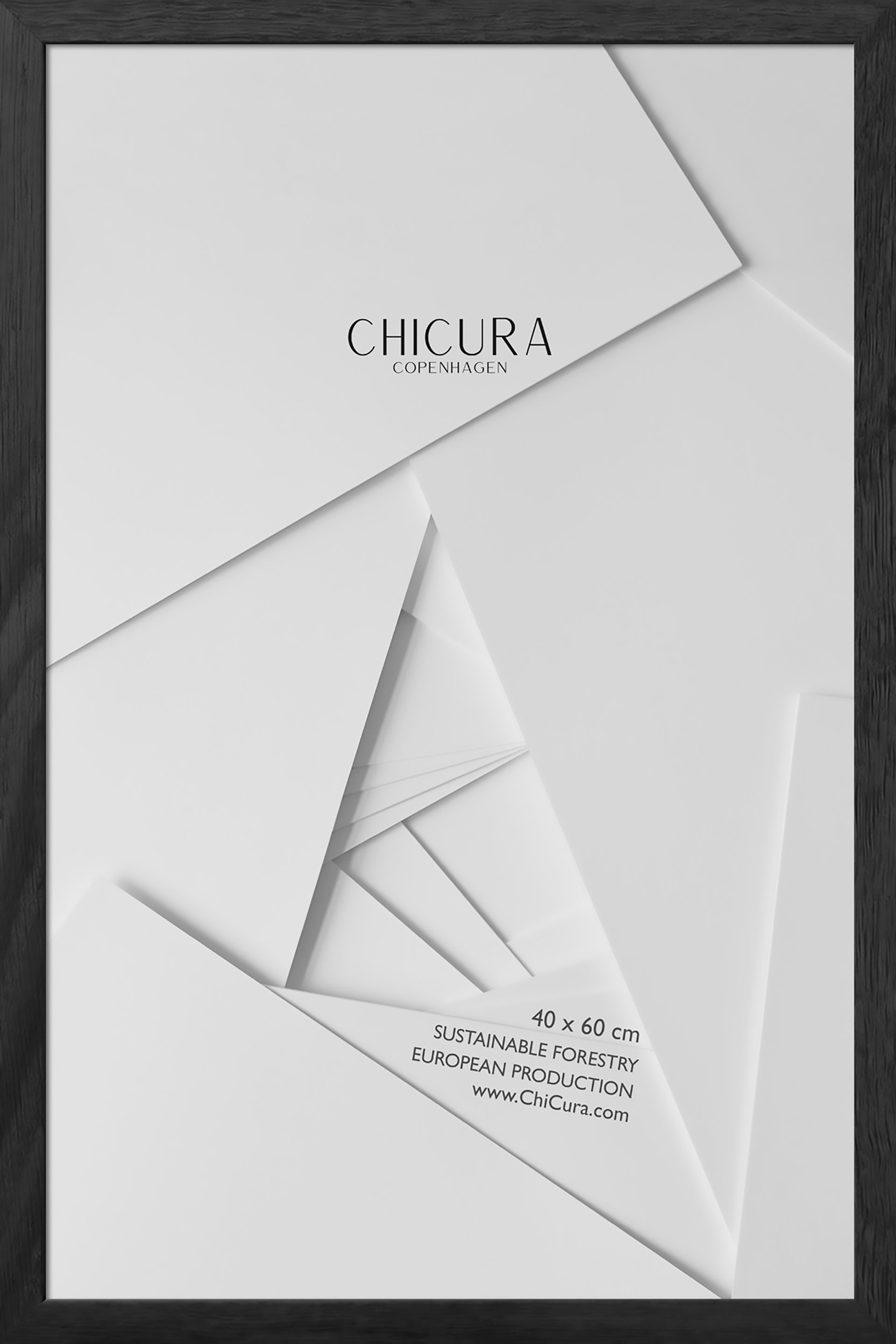 ChiCura Living, Art & Frames Træramme - 40x60cm - Sort - Akrylglas Frames / Wood Black