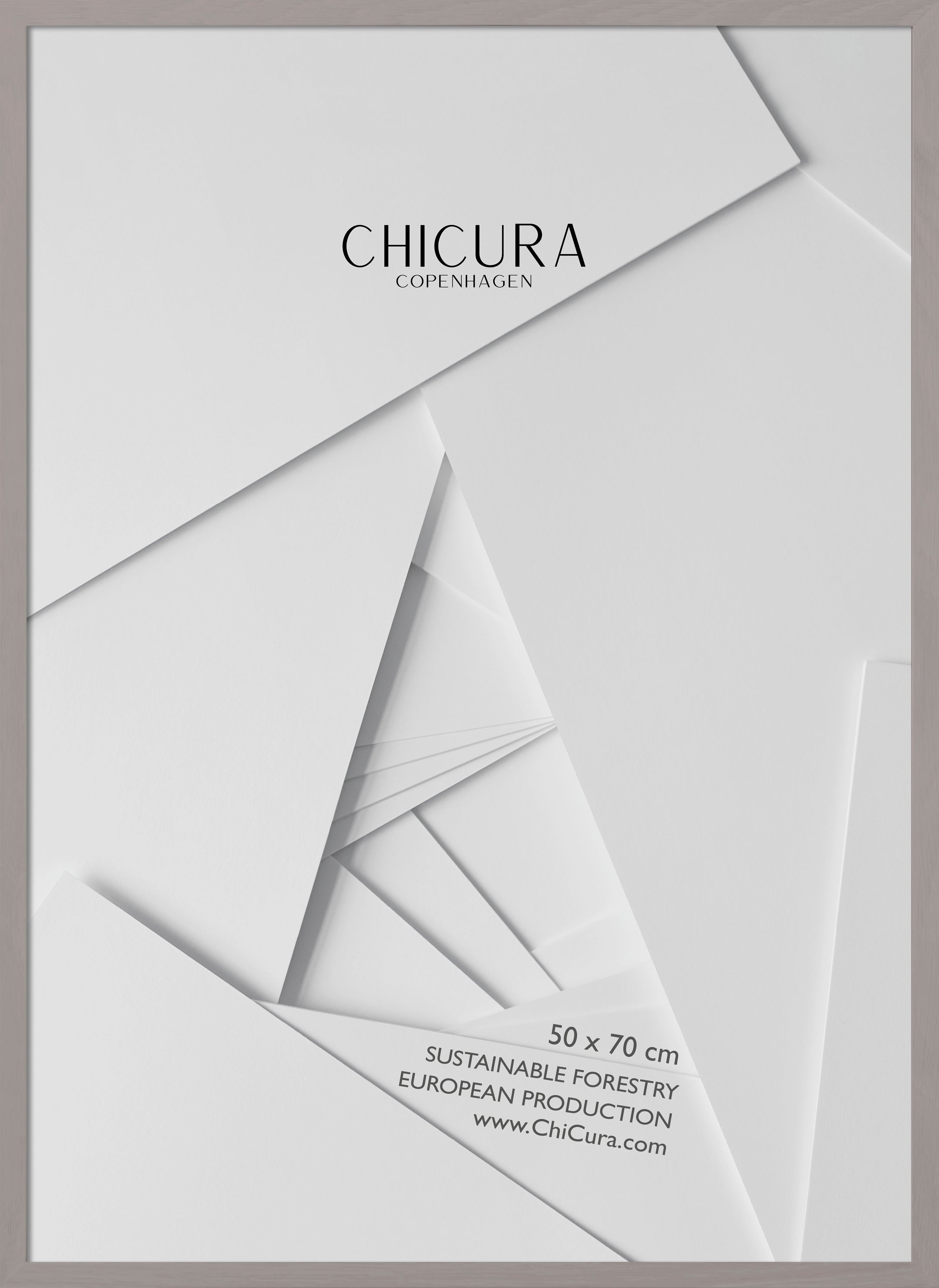 ChiCura Living, Art & Frames Træramme - 50x70cm - Soft Taupe - Anti-reflektiv Akrylglas Frames / Wood Soft Taupe