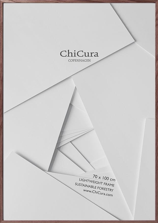 ChiCura Living, Art & Frames Træramme - 70x100cm - Brun Egetræ - Anti-reflektiv Akrylglas Frames / Wood Solid Brown