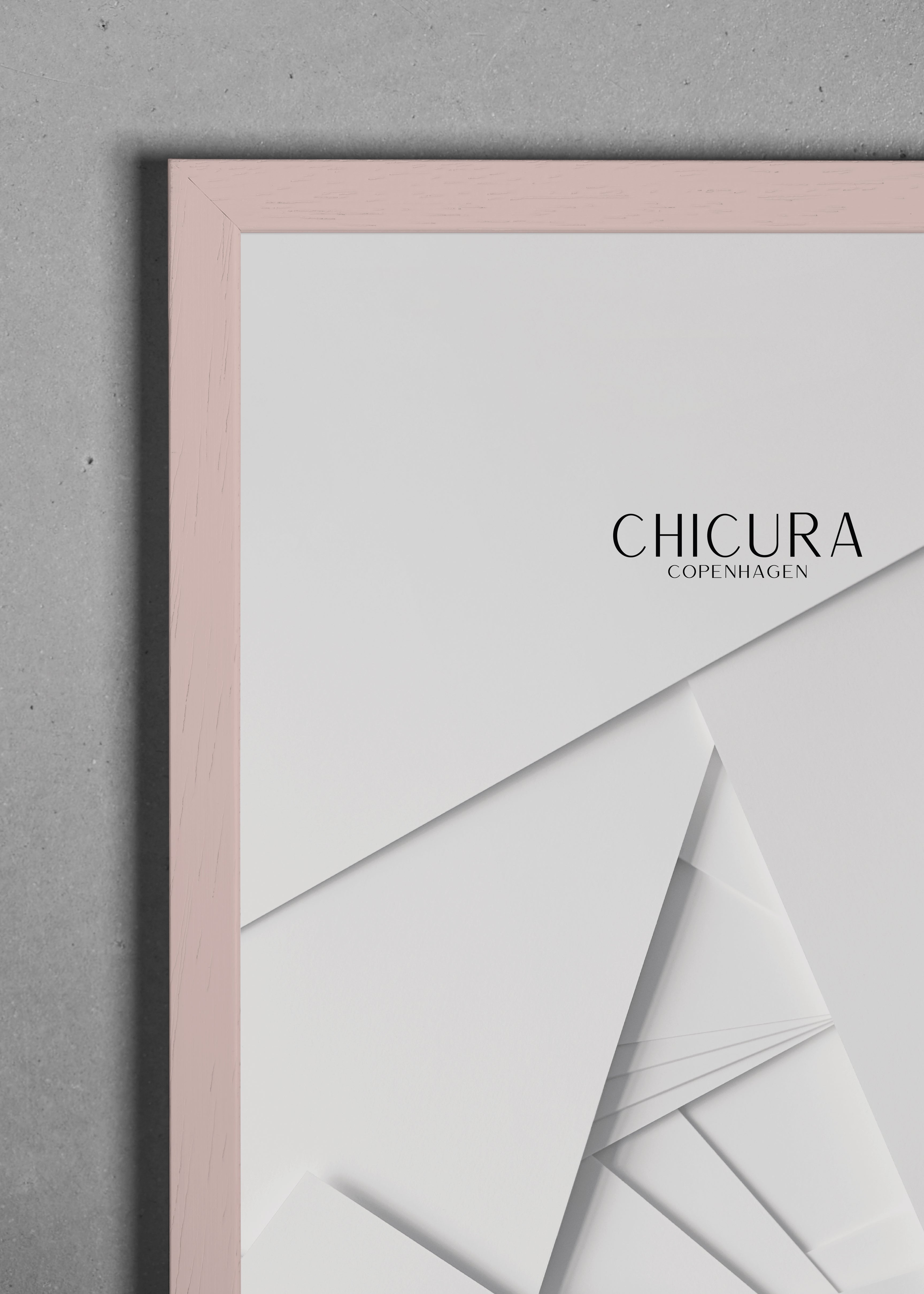 ChiCura Living, Art & Frames Træramme - 70x100cm - Rosa - Akrylglas Frames / Wood Rose