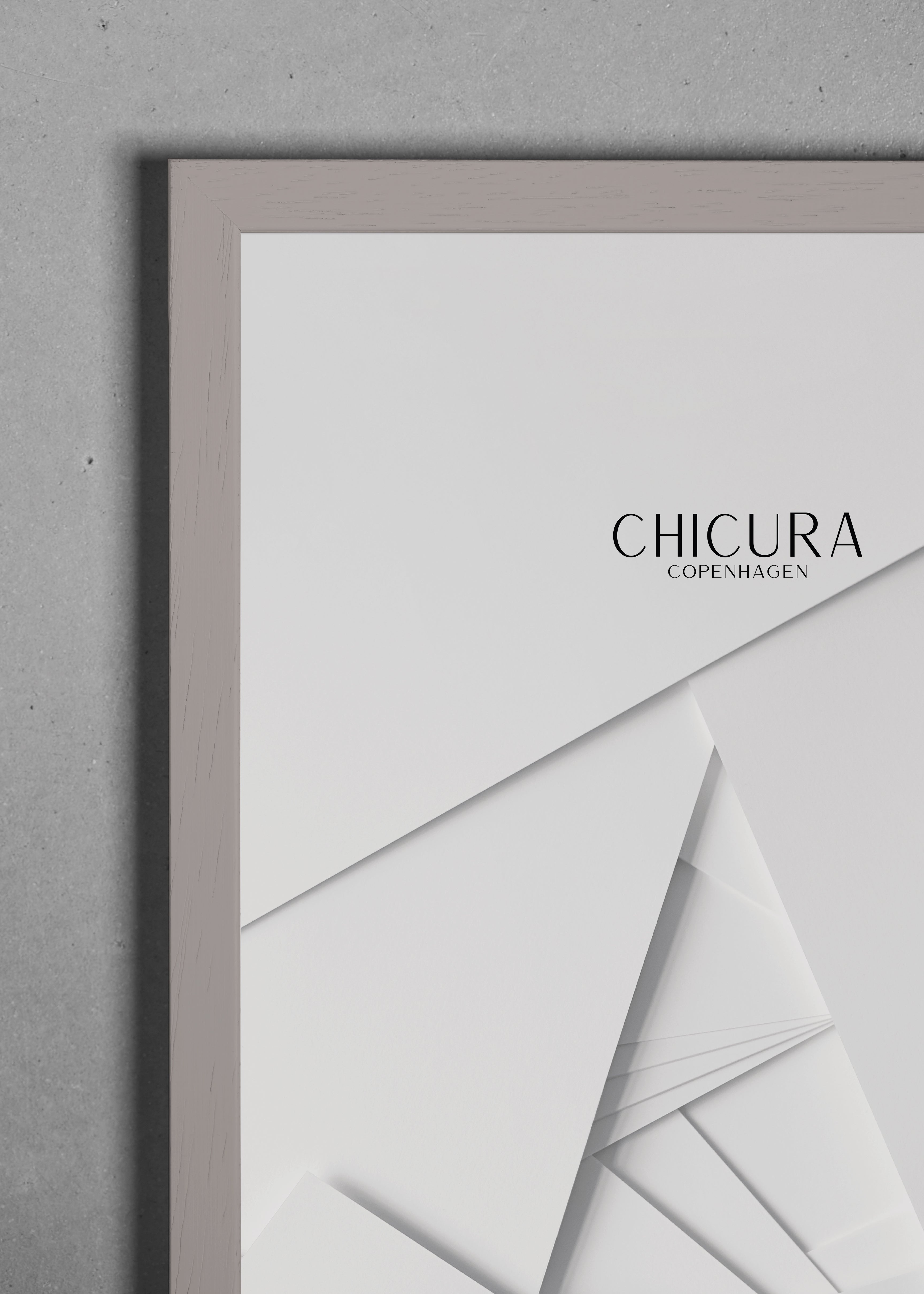 ChiCura Living, Art & Frames Træramme - 70x100cm - Soft Taupe - Akrylglas Frames / Wood Soft Taupe