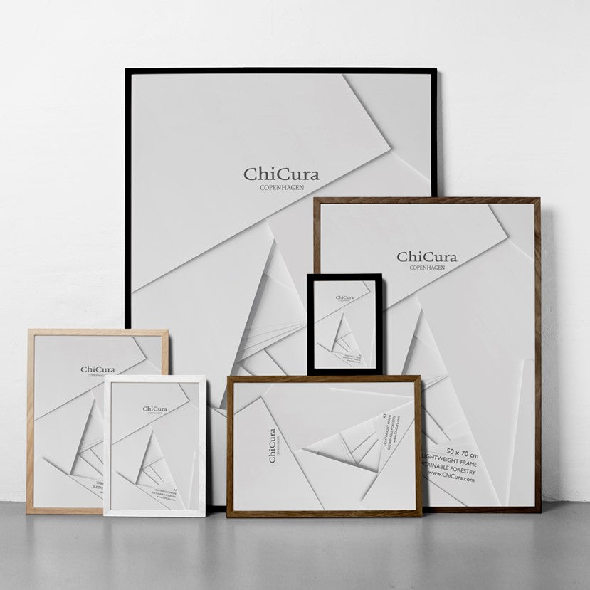 ChiCura Living, Art & Frames Træramme - A2 - Brun Egetræ - Anti-reflektiv Akrylglas Frames / Wood Solid Brown