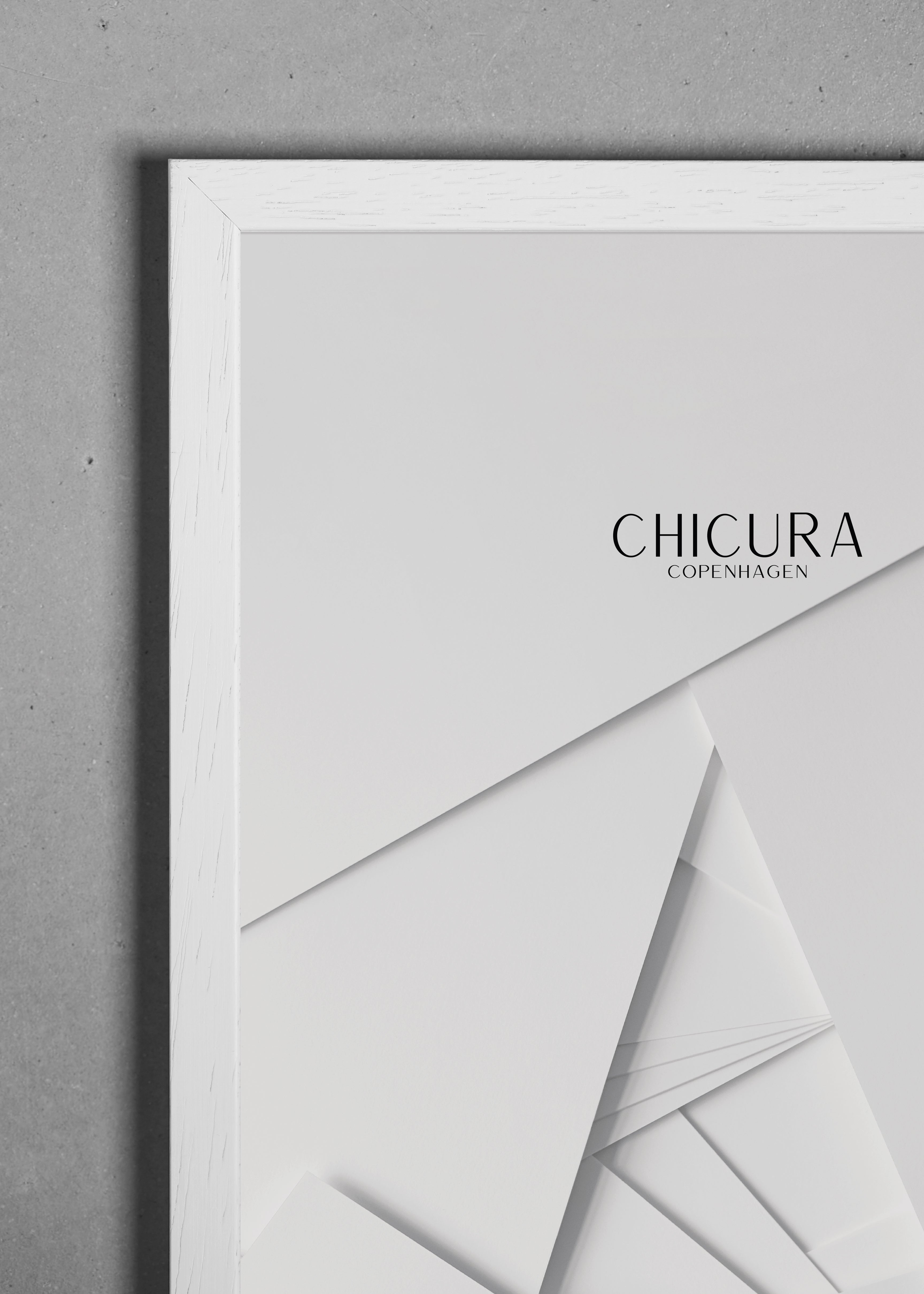 ChiCura Living, Art & Frames Træramme - A2 - Hvid - Glas Frames / Wood White