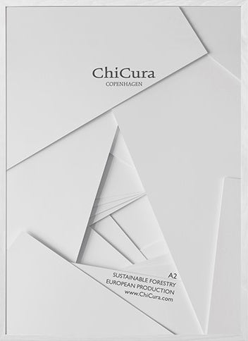 ChiCura Living, Art & Frames Træramme - A2 - Hvid - Glas Frames / Wood White