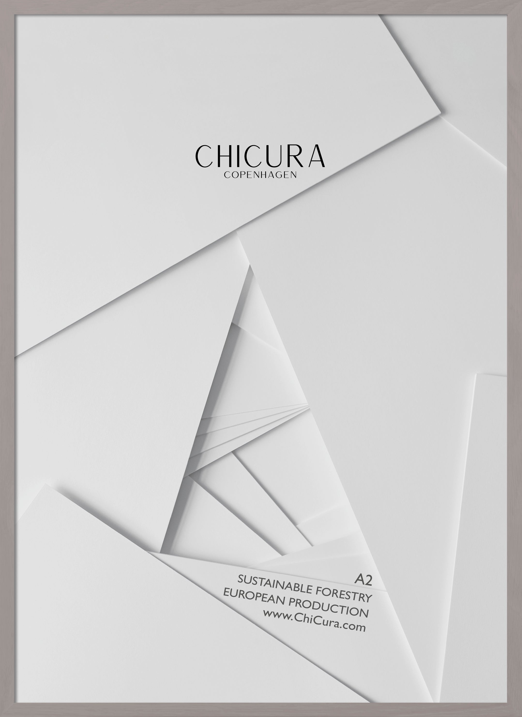 ChiCura Living, Art & Frames Træramme - A2 - Soft Taupe - Anti-reflektiv Akrylglas Frames / Wood Soft Taupe