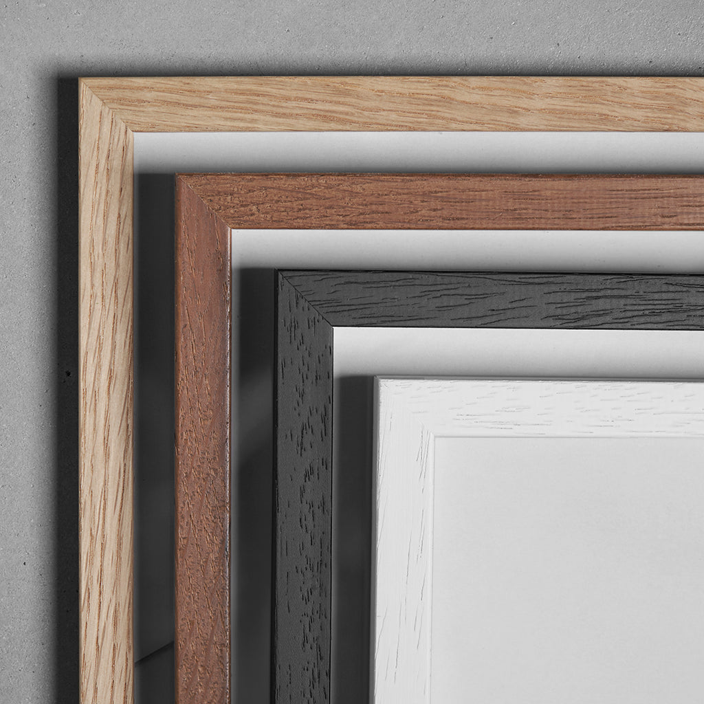 ChiCura Living, Art & Frames Wooden Frame - A3 - Brown Oak - Anti-reflective Acrylic Glass Frames / Wood Solid Brown