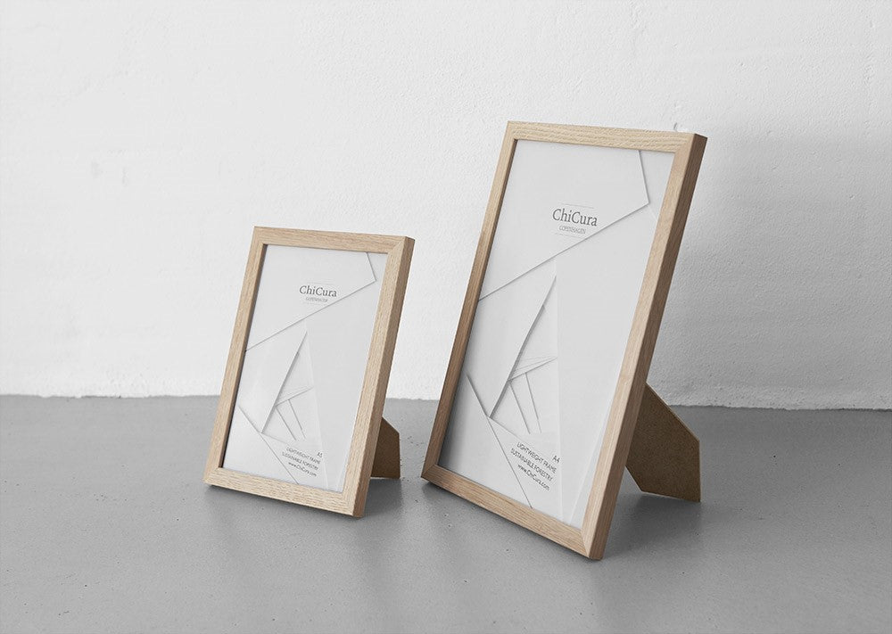ChiCura Living, Art & Frames Træramme - A6 - Egetræ - Glas Frames / Wood Oak