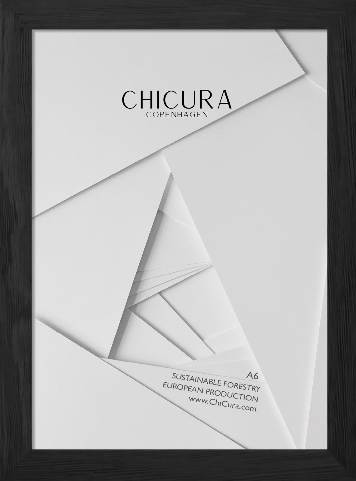 ChiCura Living, Art & Frames Træramme - A6 - Sort - Akrylglas Frames / Wood Black