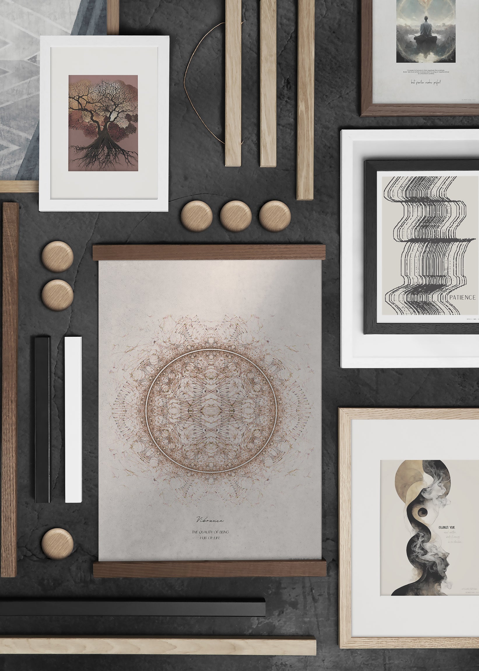 ChiCura Living, Art & Frames Træramme E - 70x100cm - Egetræ - Glas Frames / Wood E-Series Oak